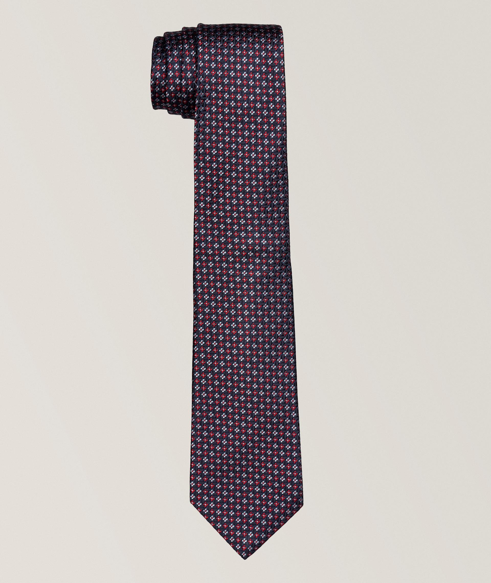 Miniature Floral Silk Tie  image 0