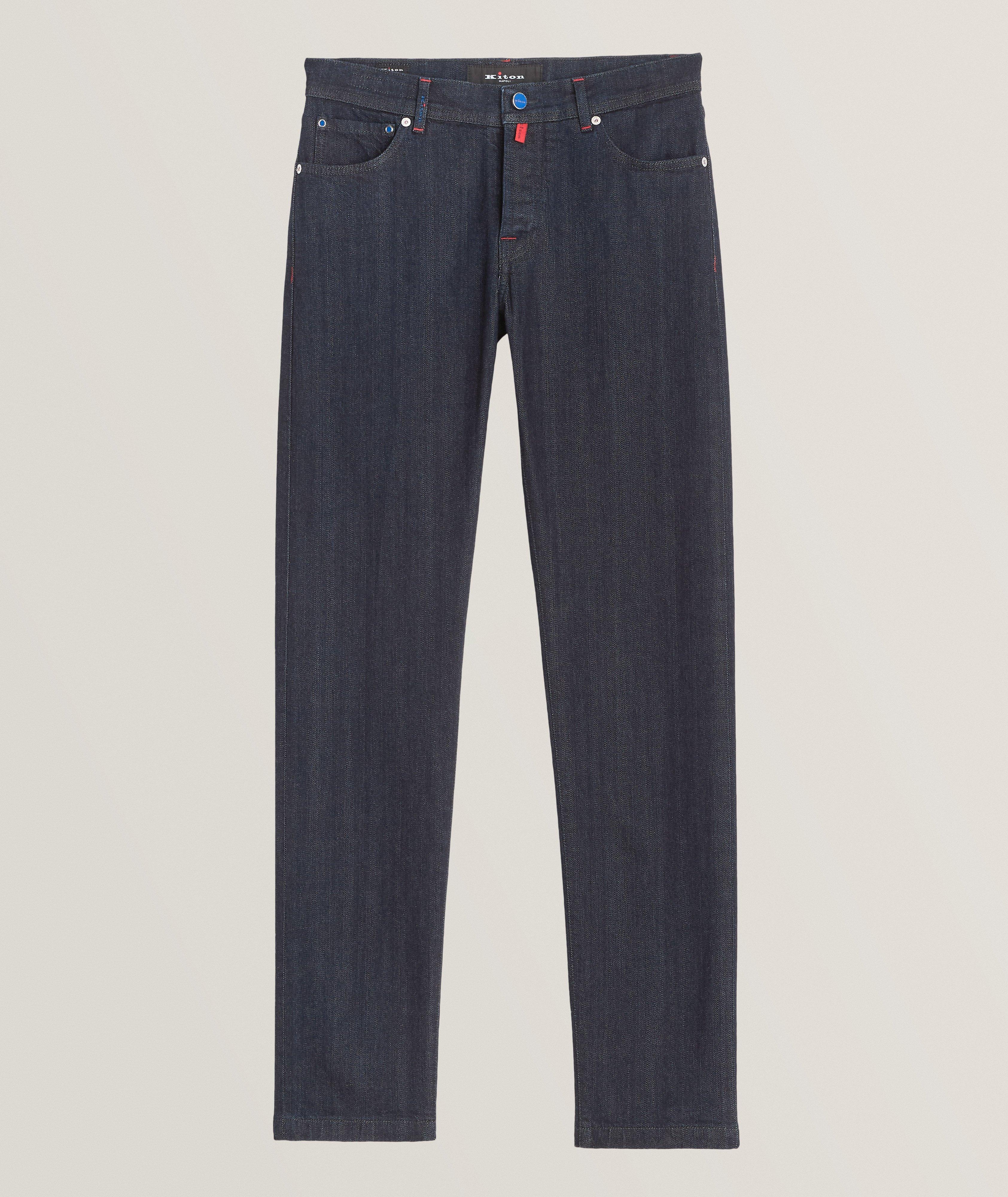 Stretch-Cotton Five-Pocket Pants image 0