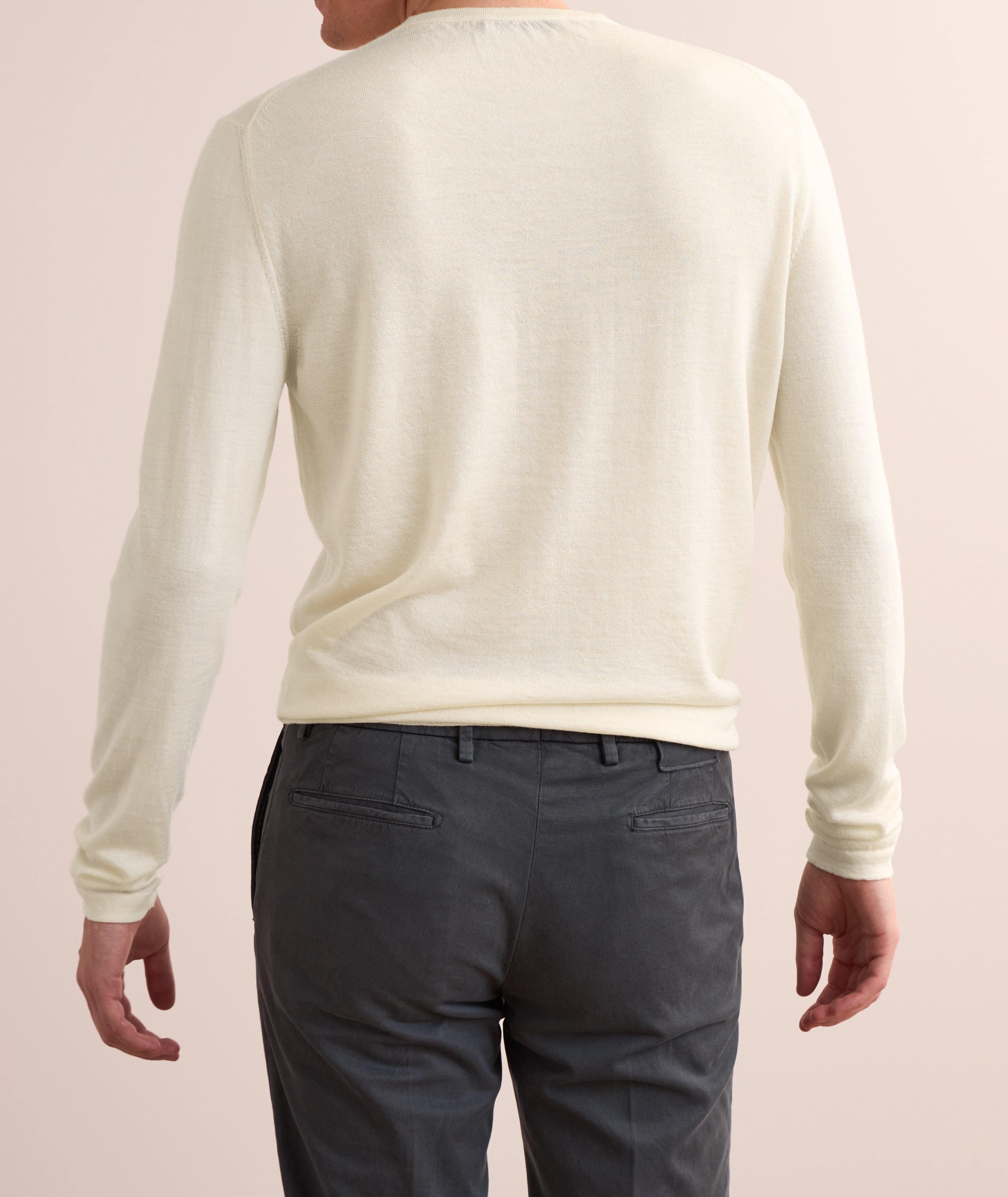 Stretch-Virgin Wool Blend Sweater  image 2