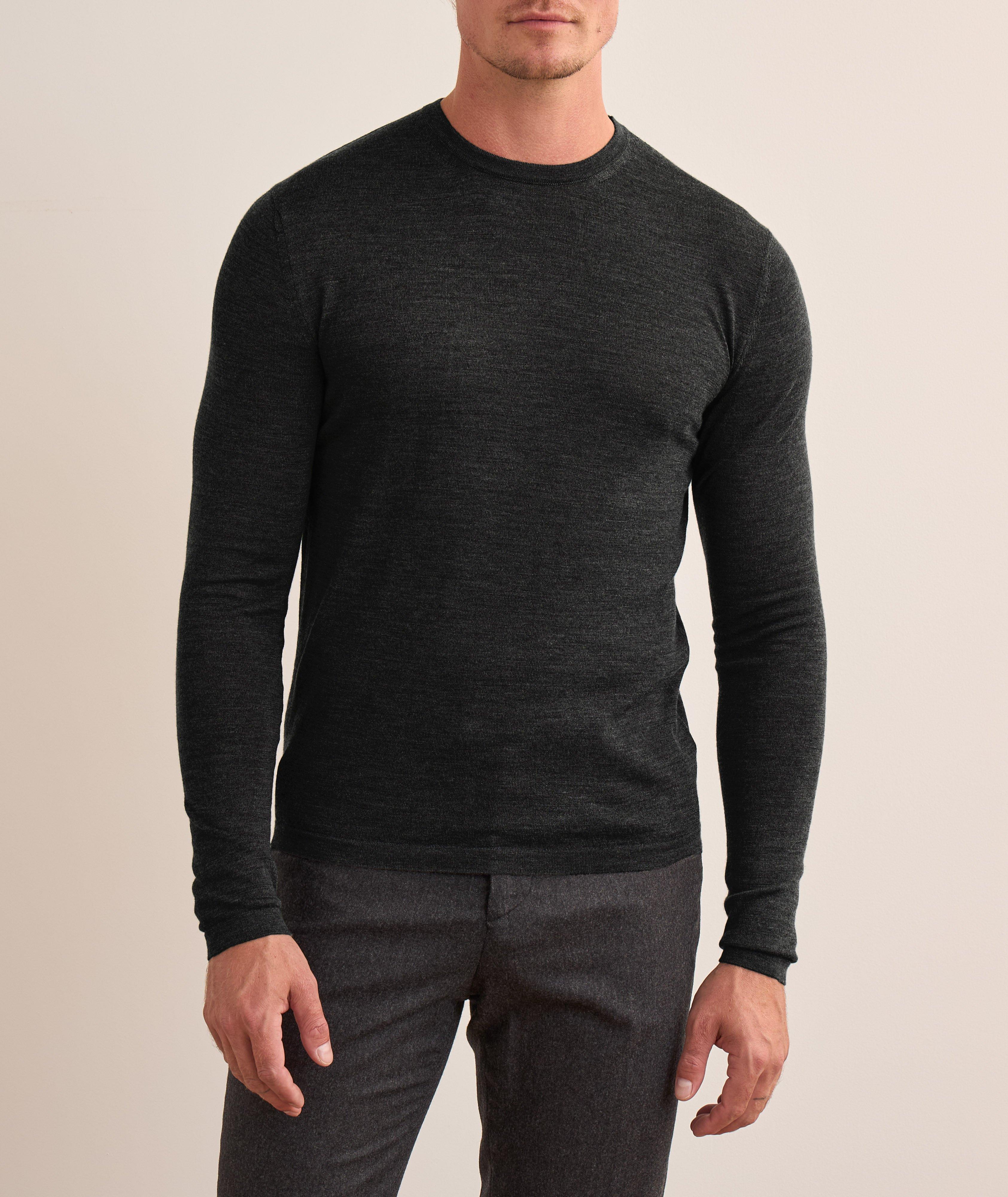 Stretch-Virgin Wool Blend Sweater  image 1