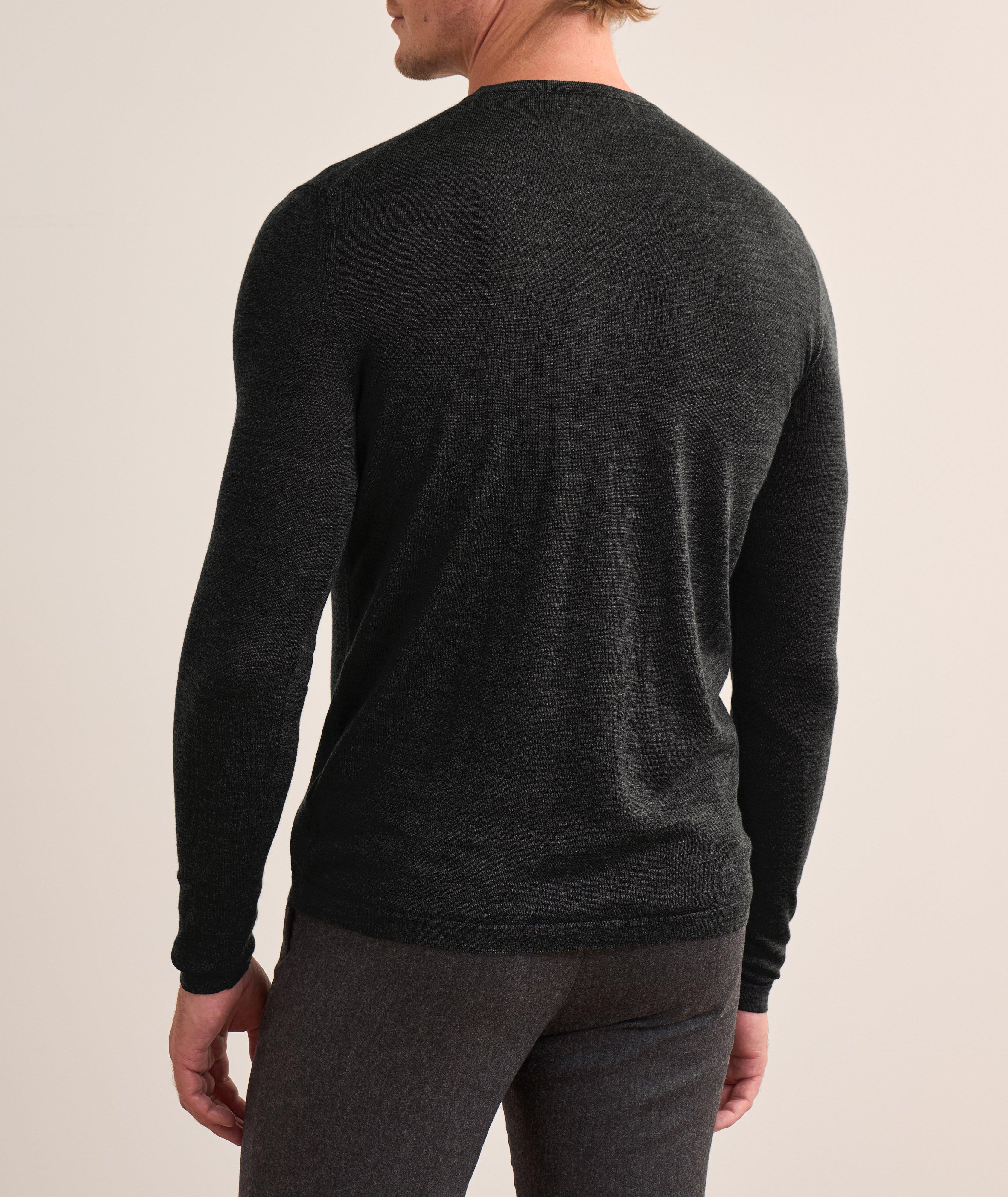 Stretch-Virgin Wool Blend Sweater  image 2