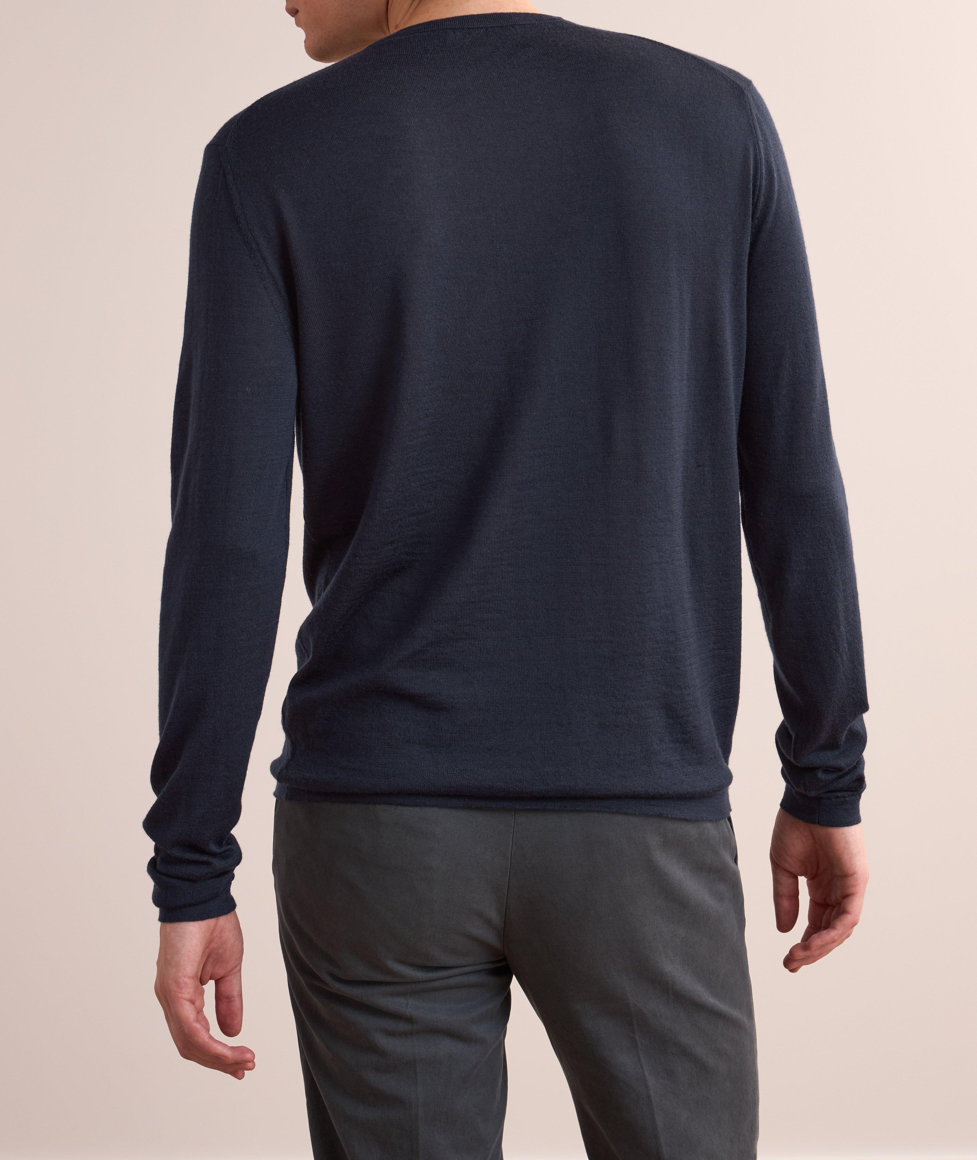 Stretch-Virgin Wool Blend Sweater  image 2