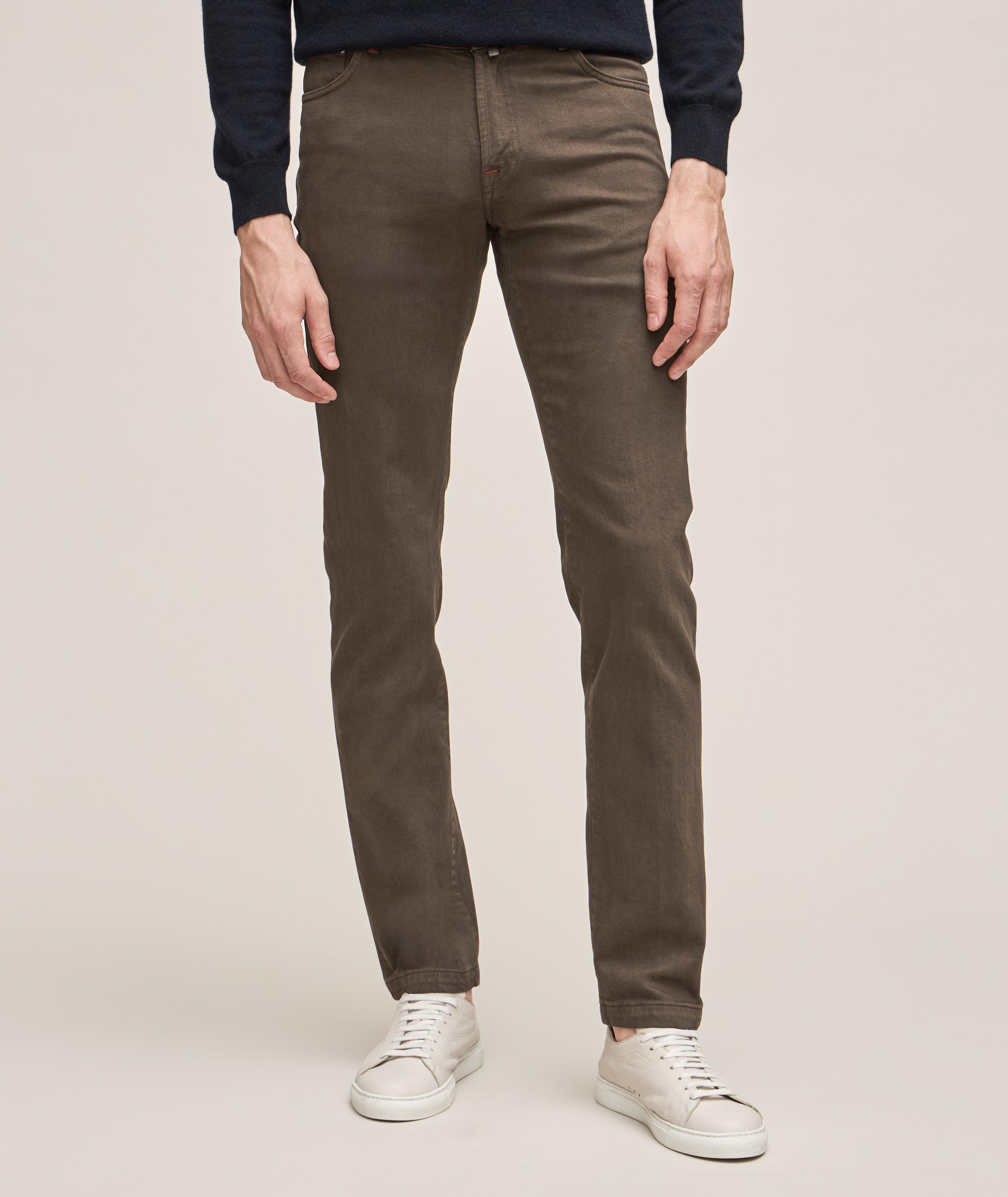 Stretch-Cotton Five-Pocket Pants image 1