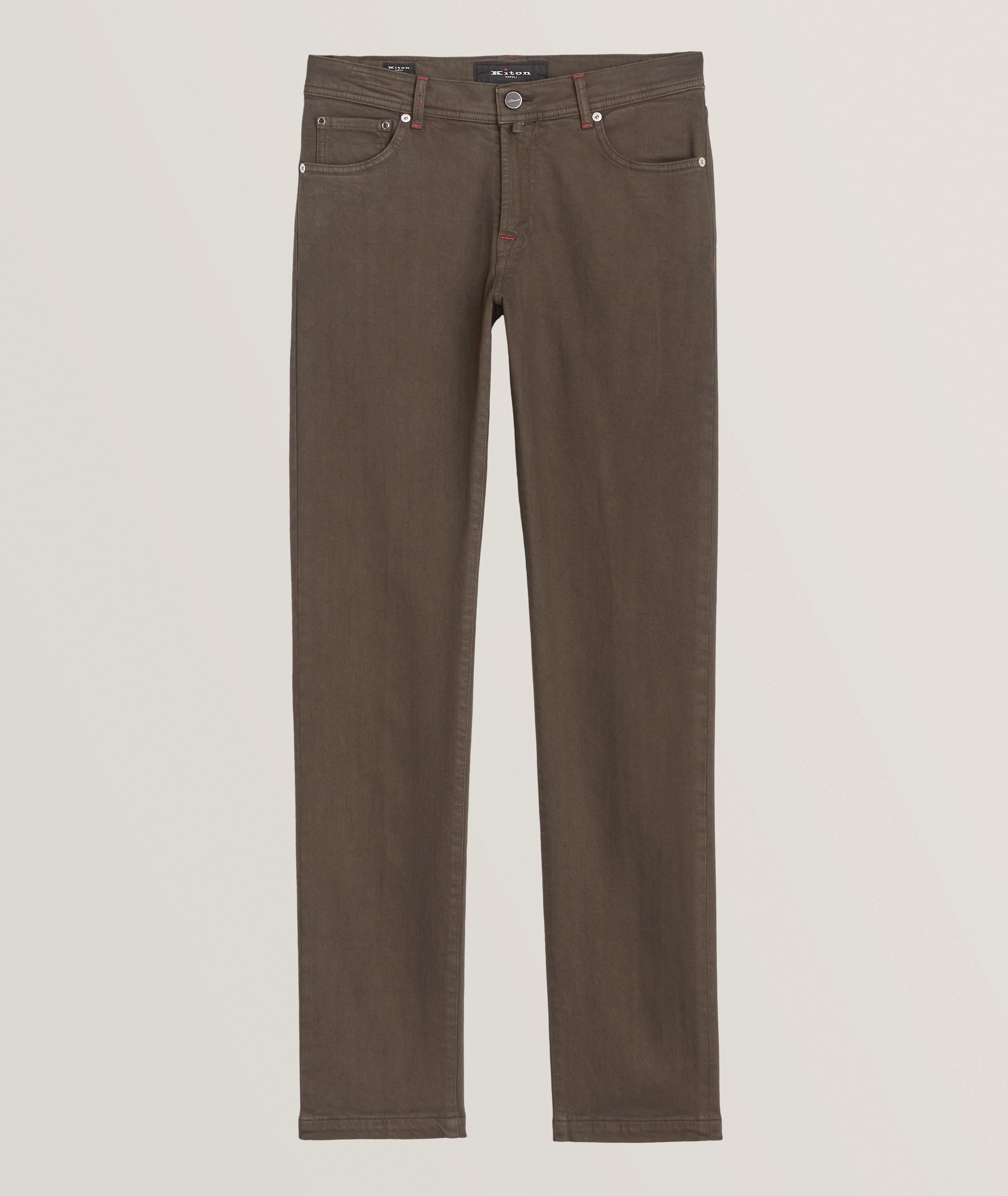 Stretch-Cotton Five-Pocket Pants image 0