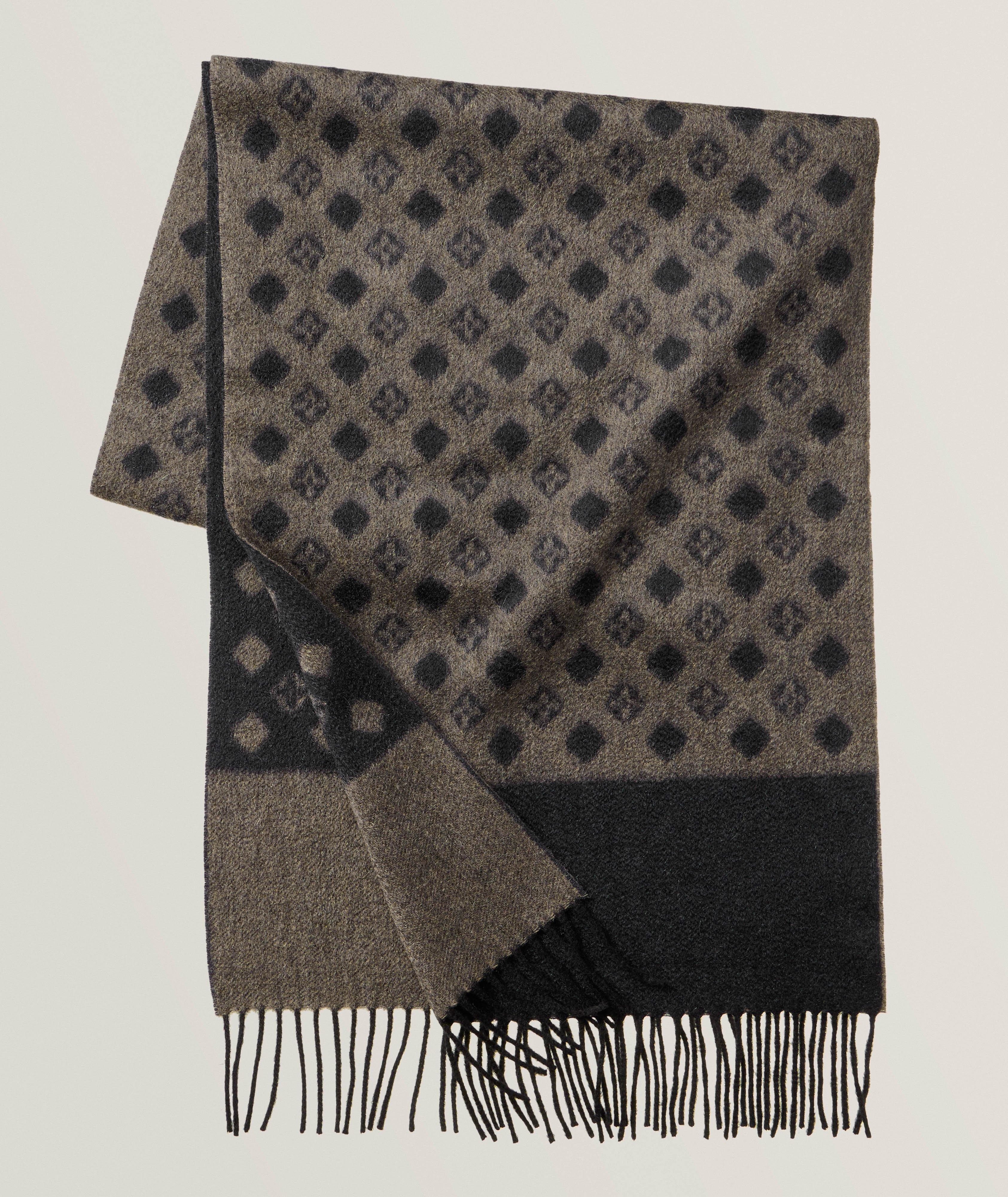 Diamond Patterned Cashmere Scarf image 0