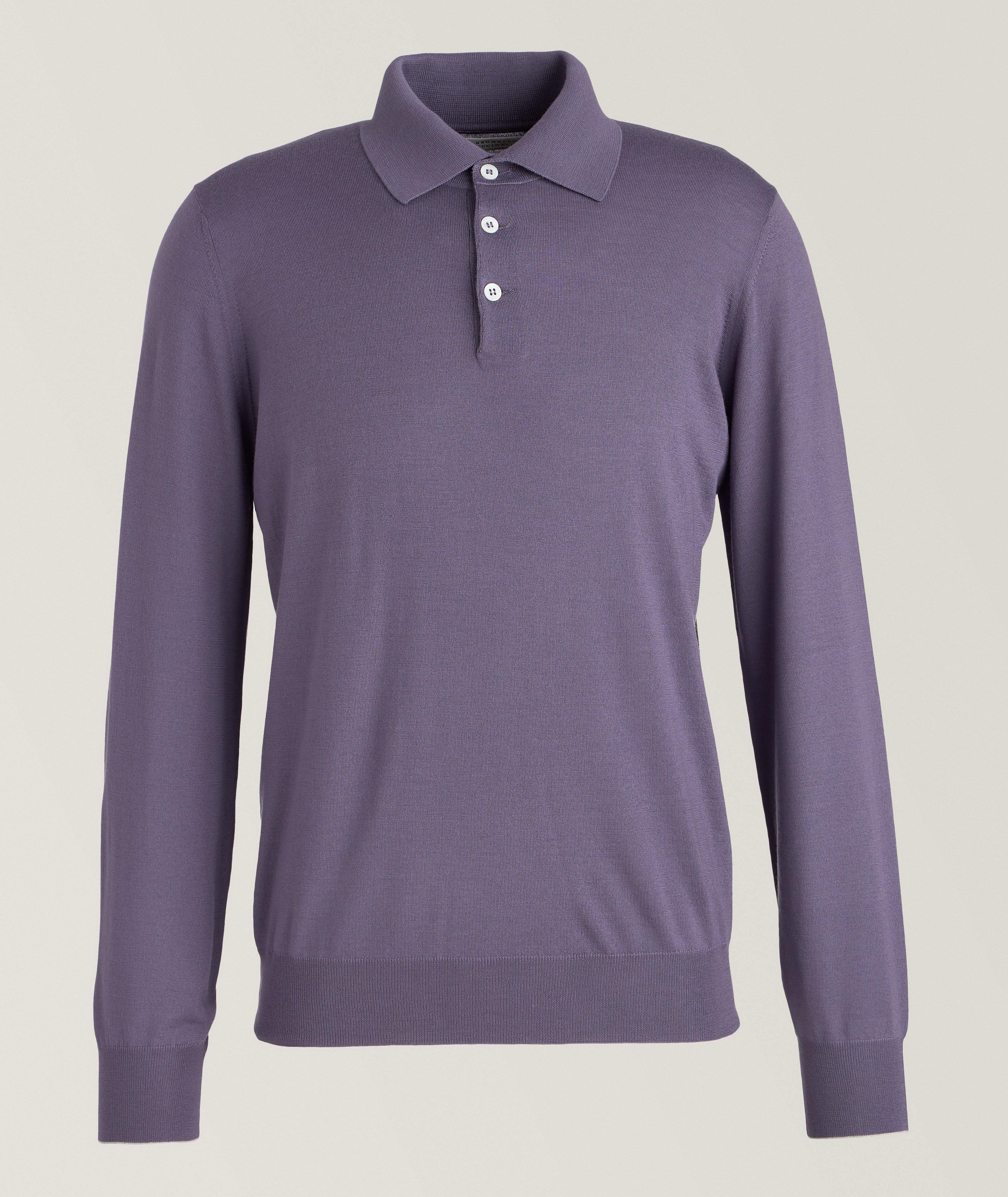 Fine Gauge Wool-Cashmere Knitted Polo  image 0