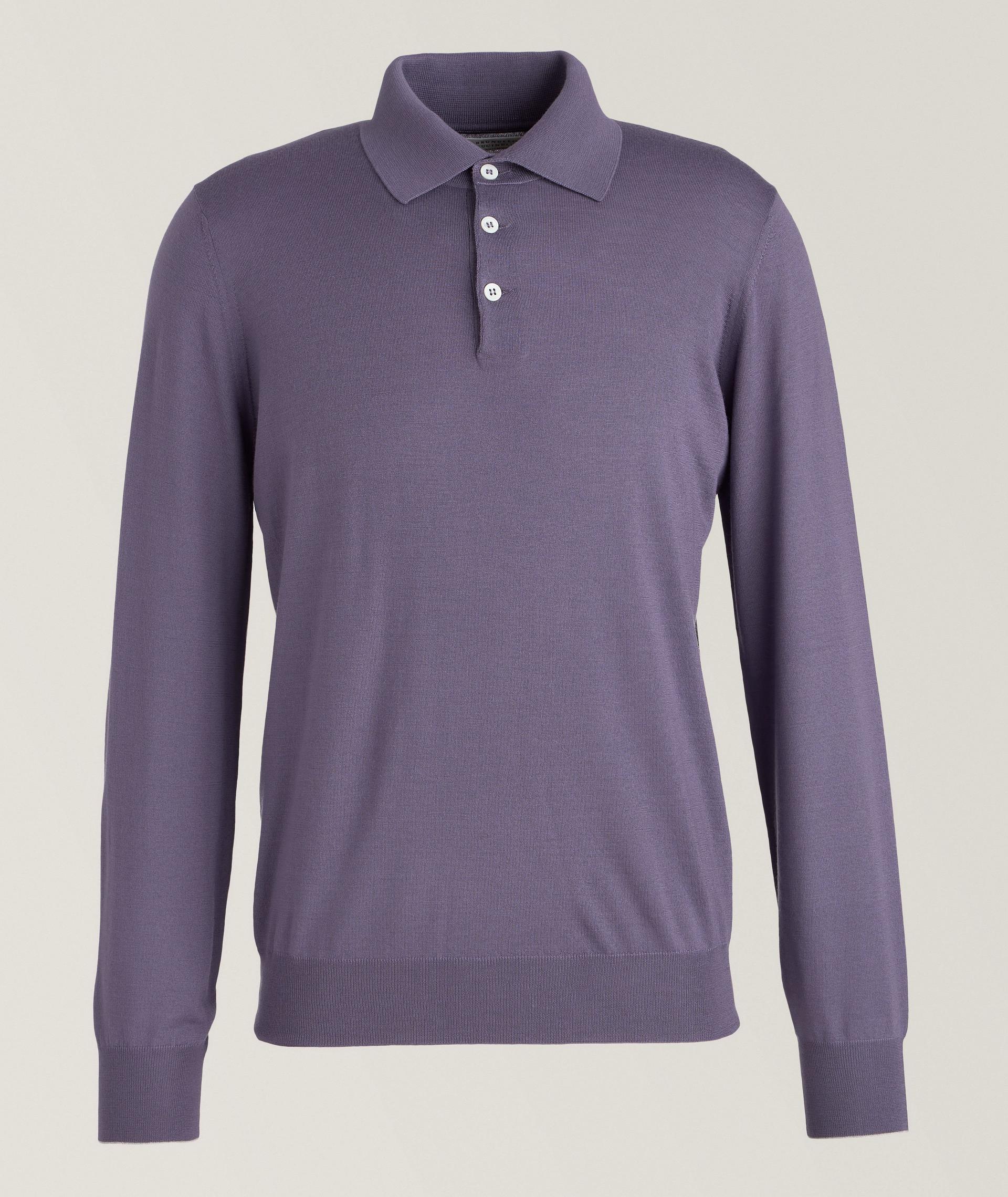 Polo en tricot de laine et de cachemire image 0