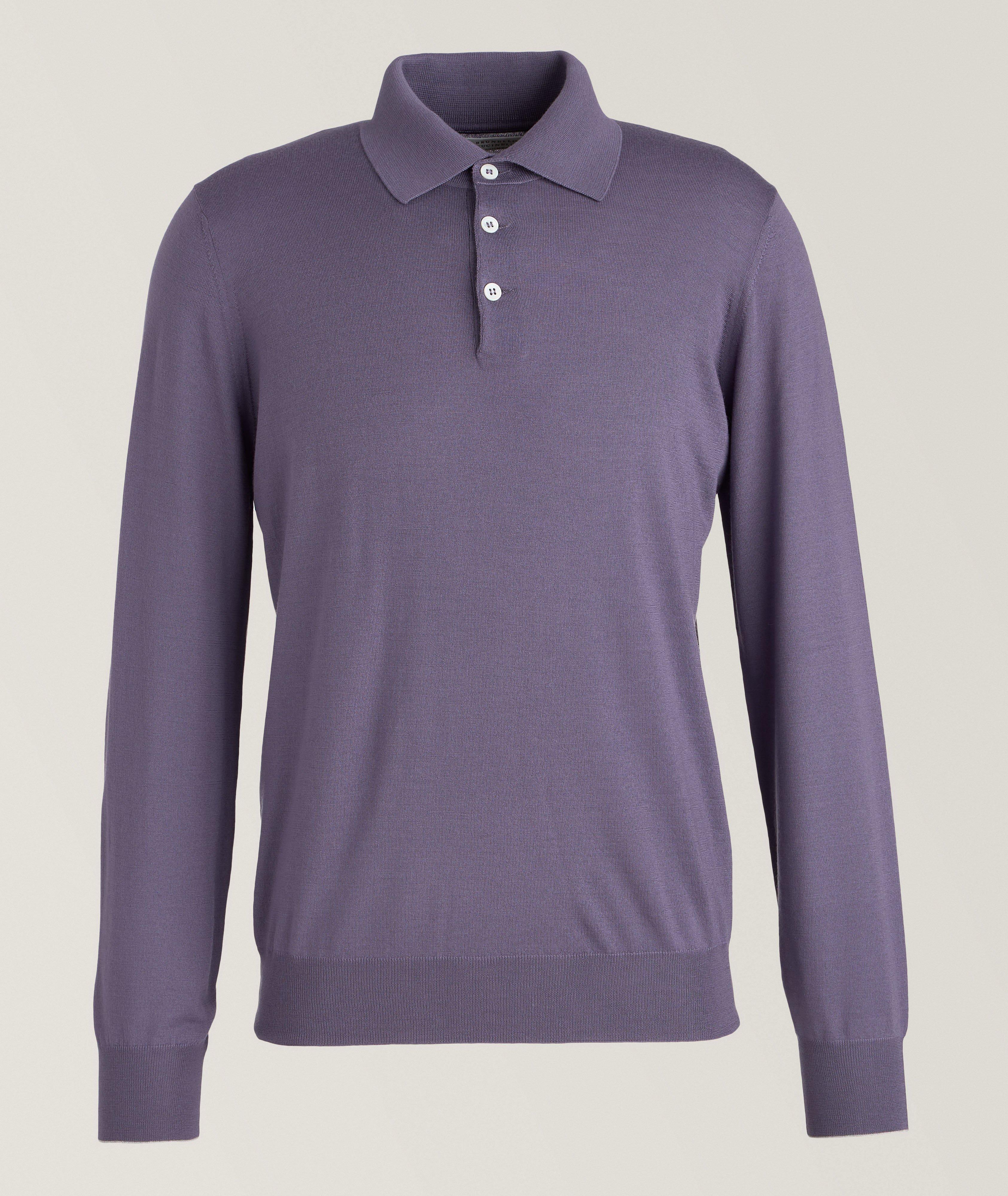 Brunello Cucinelli Polo en tricot de laine et de cachemire