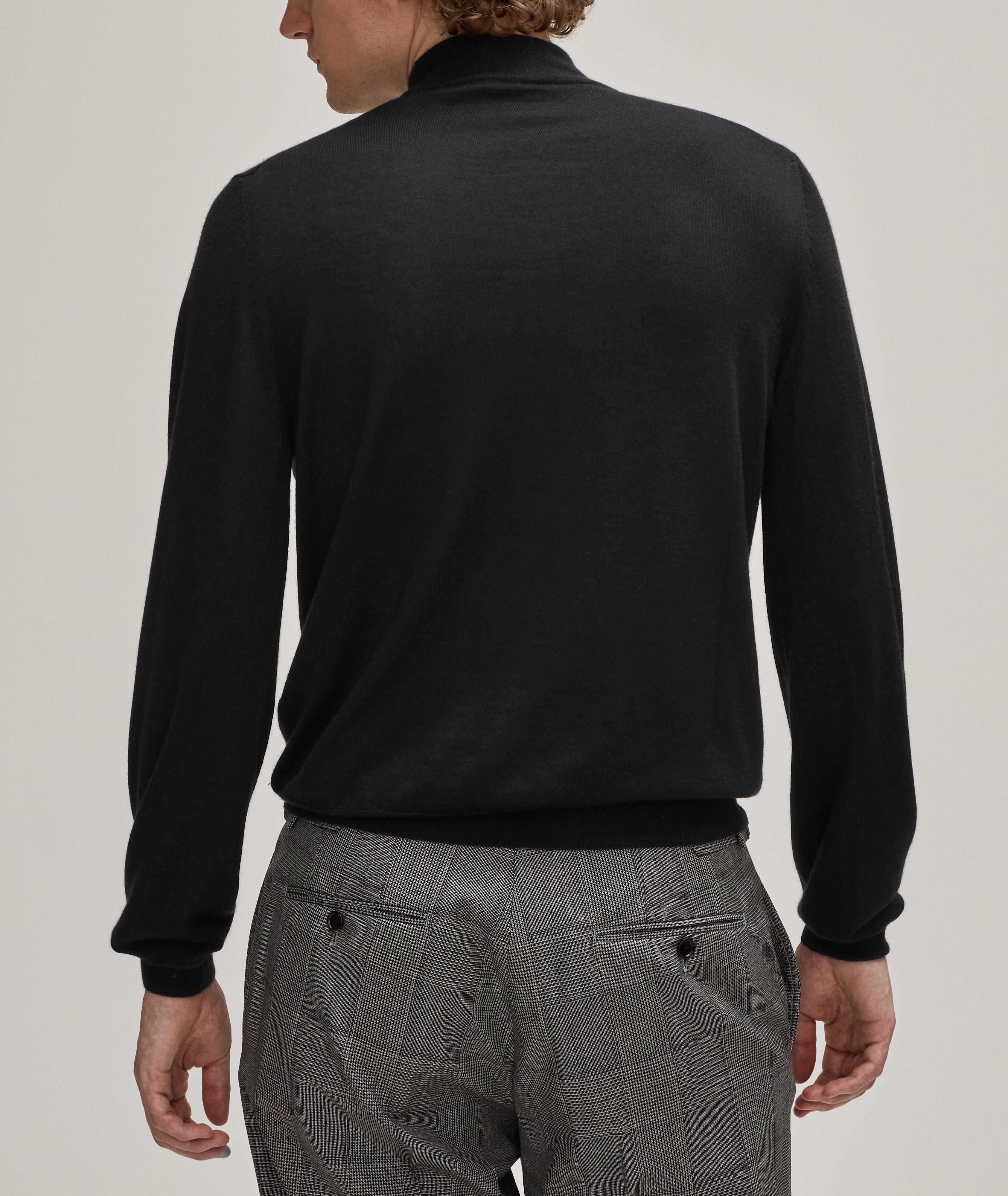 Cashmere-Silk Mockneck Sweater image 2