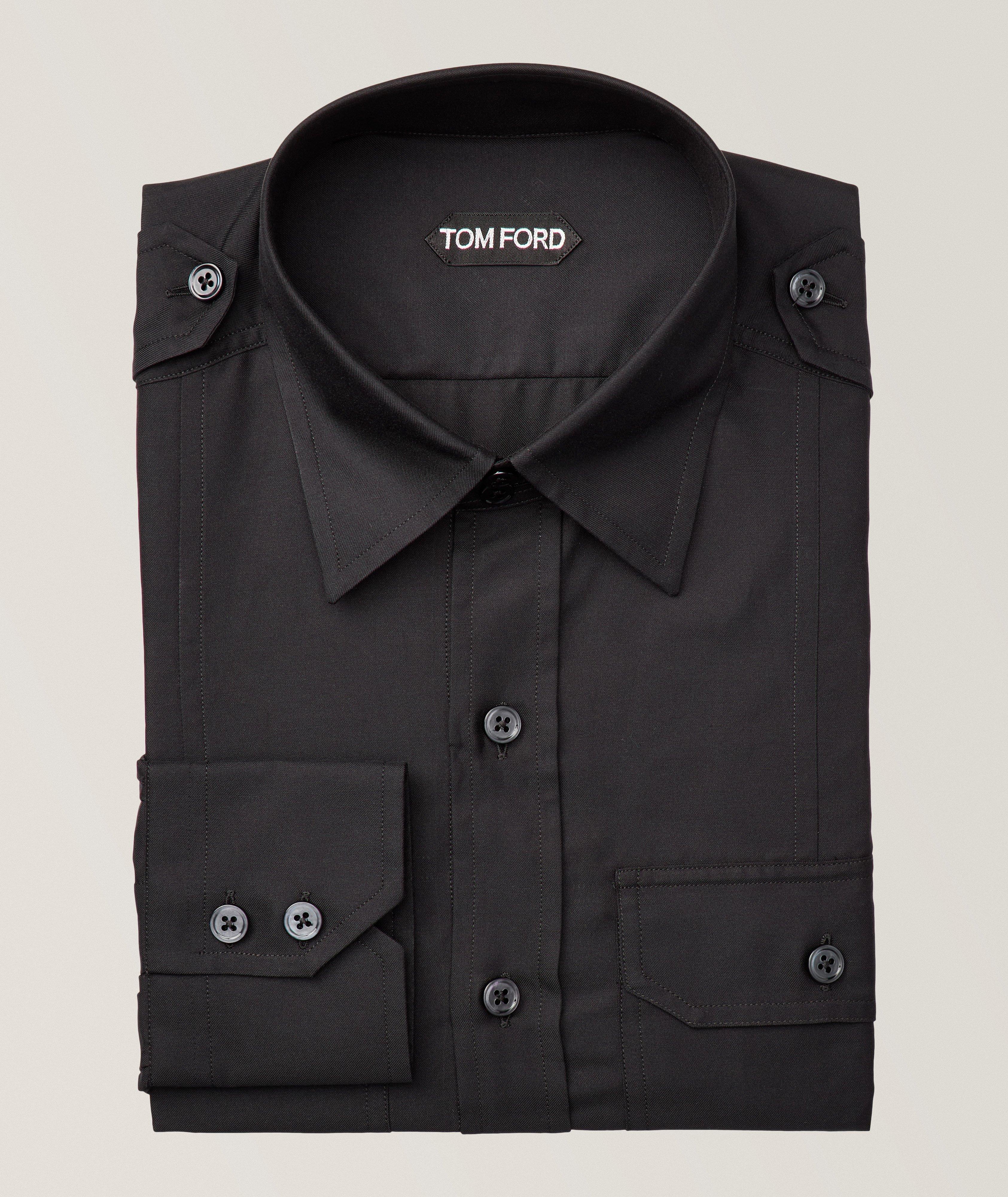 Cotton-Silk Military Leisure Shirt image 0