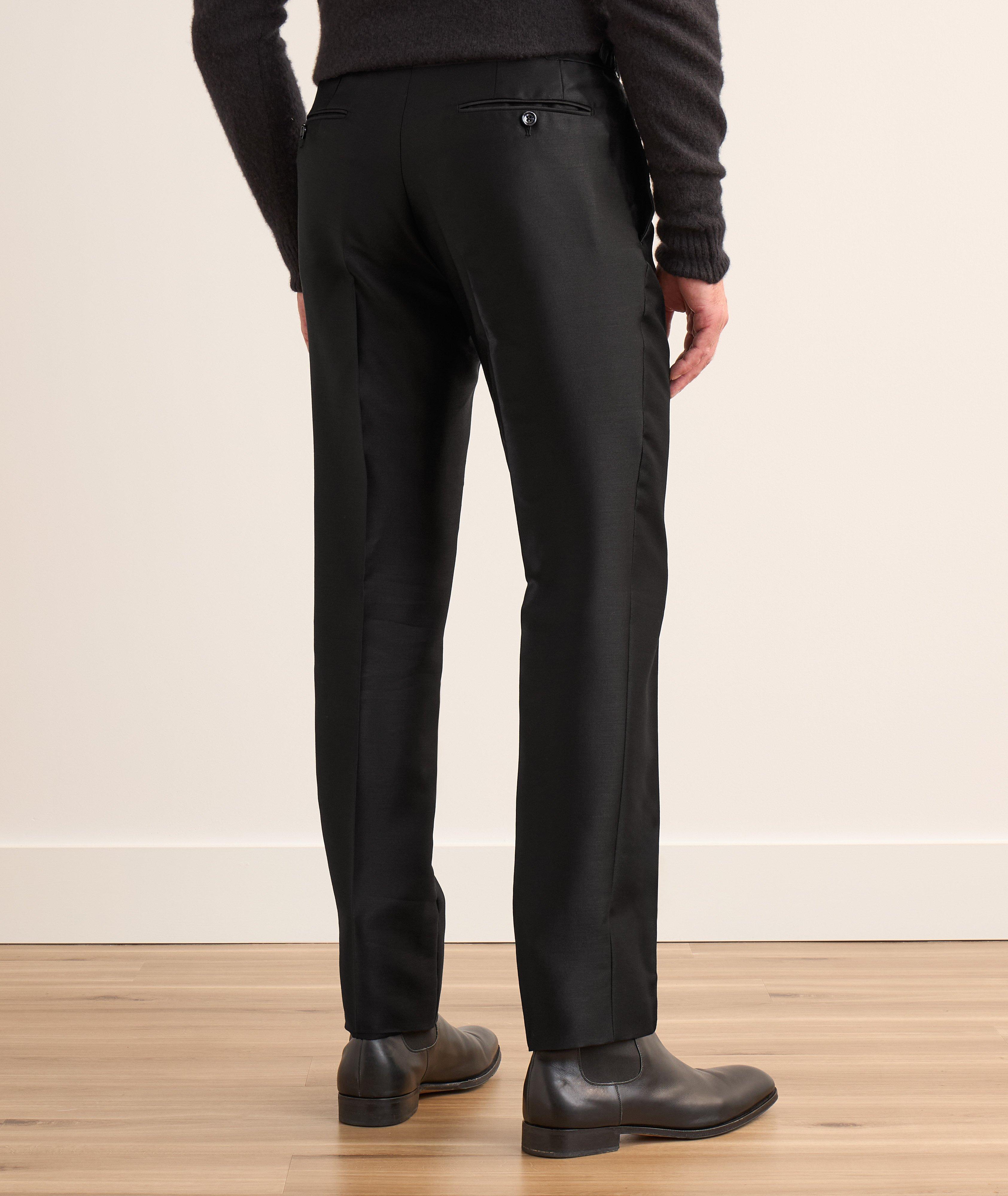 Pantalon Shelton en twill de mohair et de soie image 3