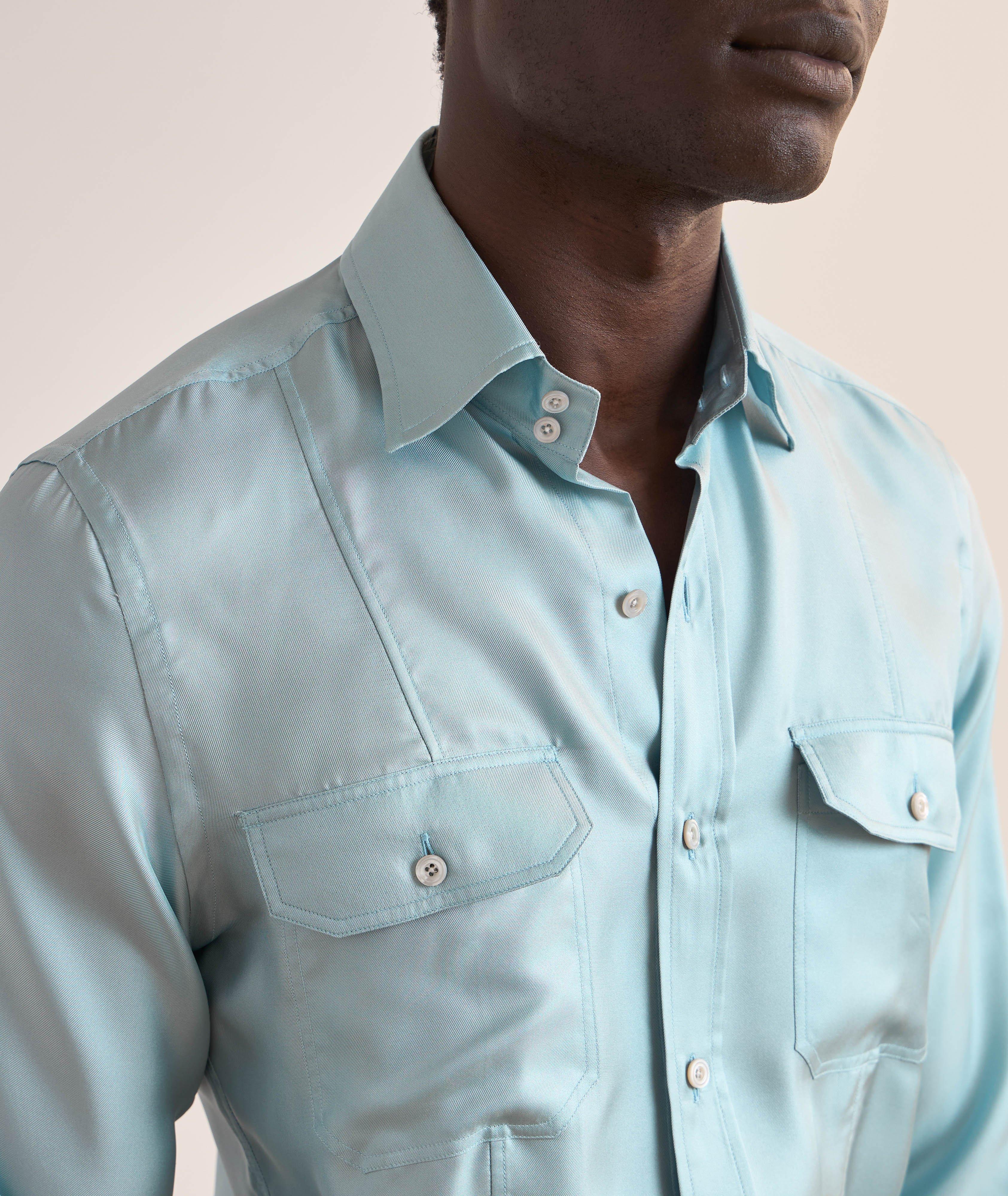 Washed Silk Twill Shirt  image 3