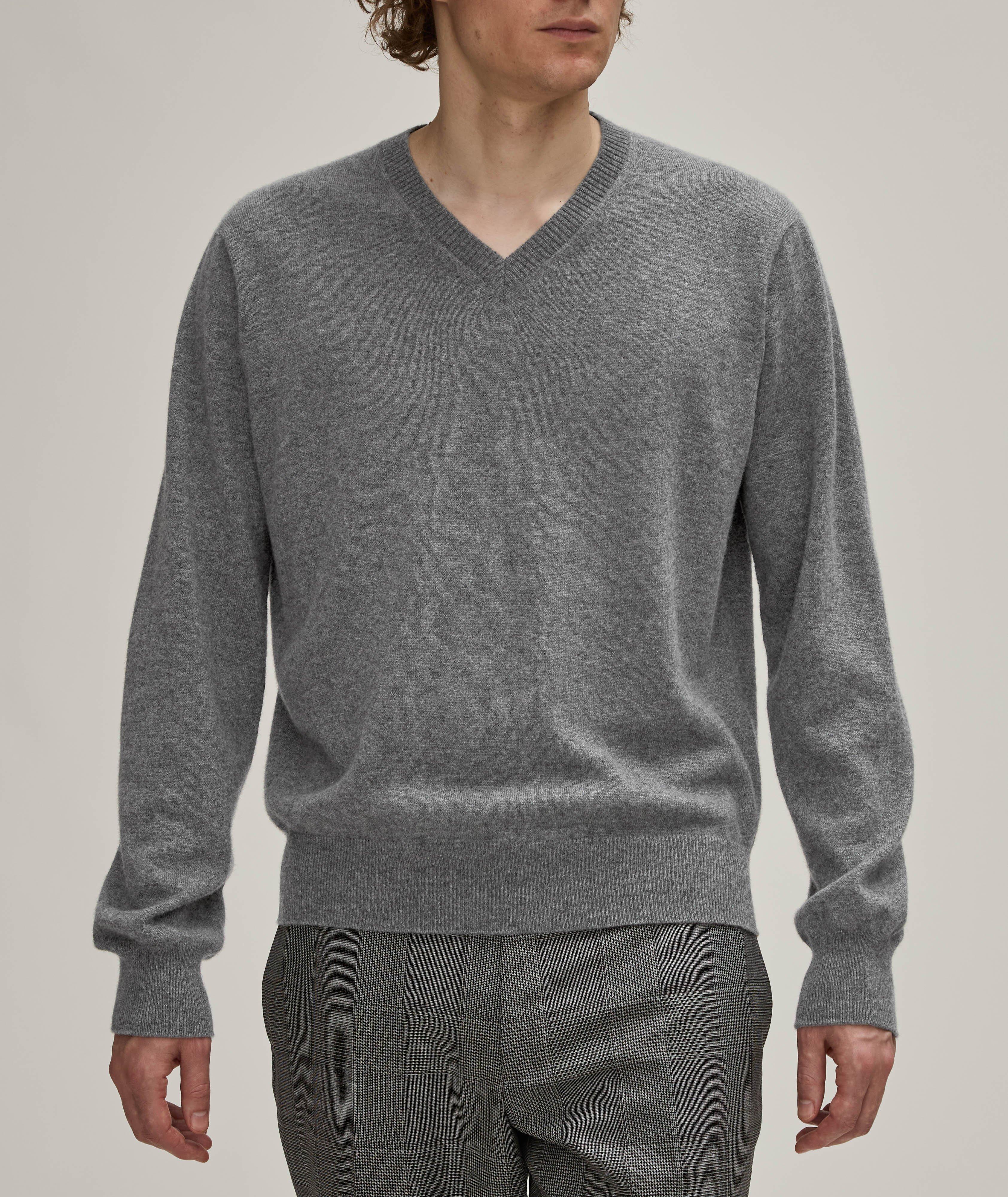 Cashmere-Silk V-Neck Sweater image 1