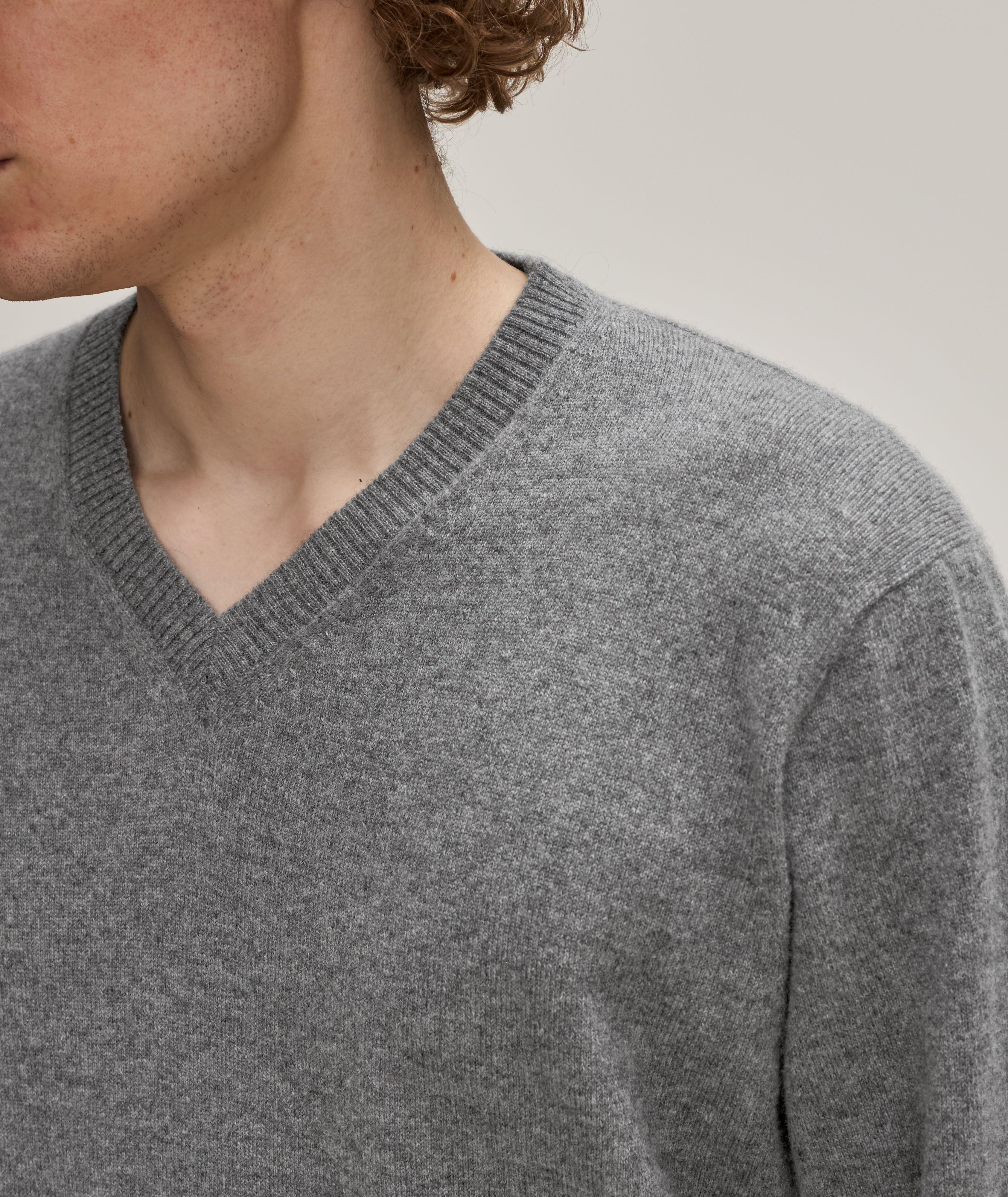 Cashmere-Silk V-Neck Sweater image 3