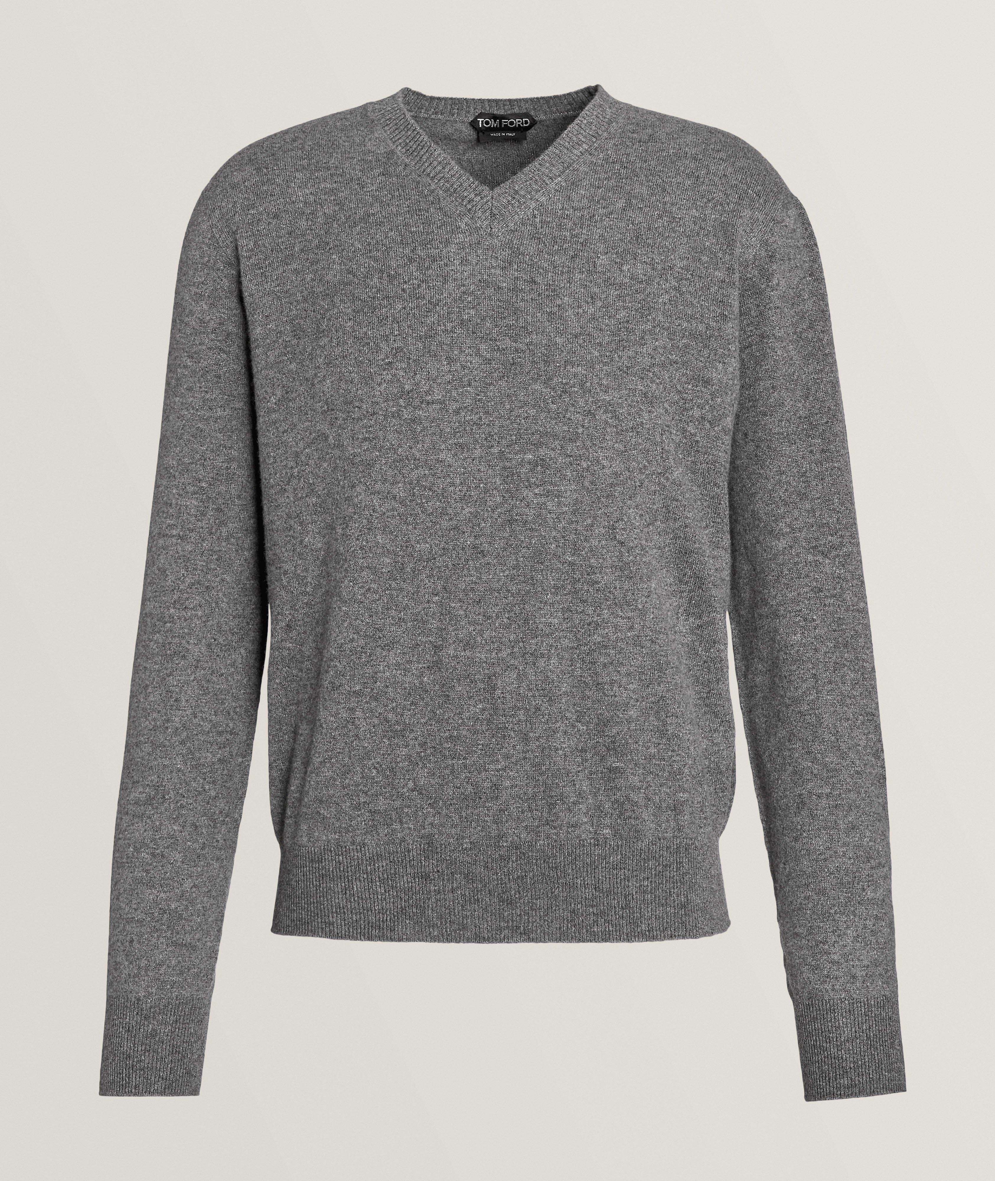 Cashmere-Silk V-Neck Sweater image 0