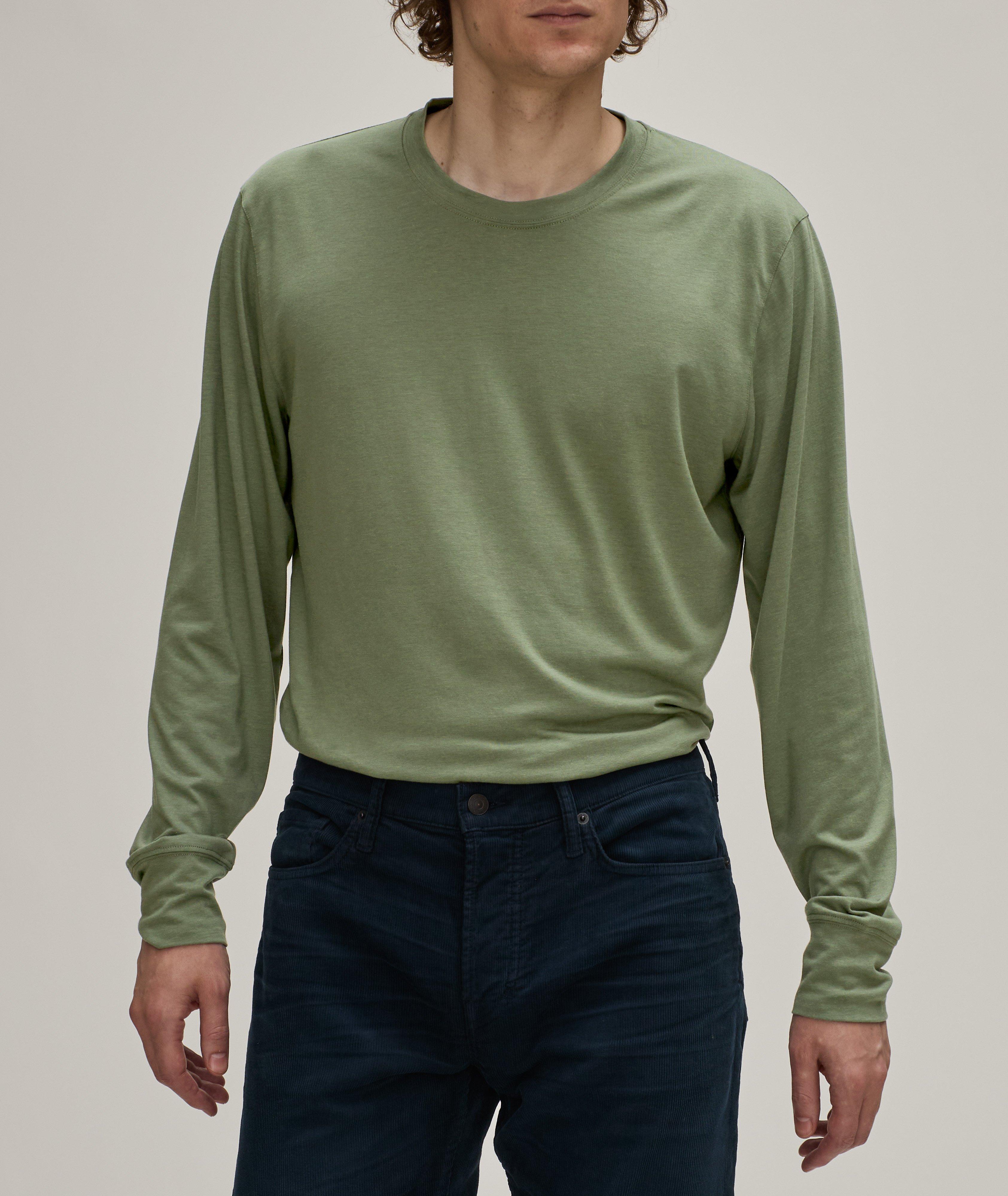 Lyocell-Cotton Long-Sleeve T-Shirt image 1