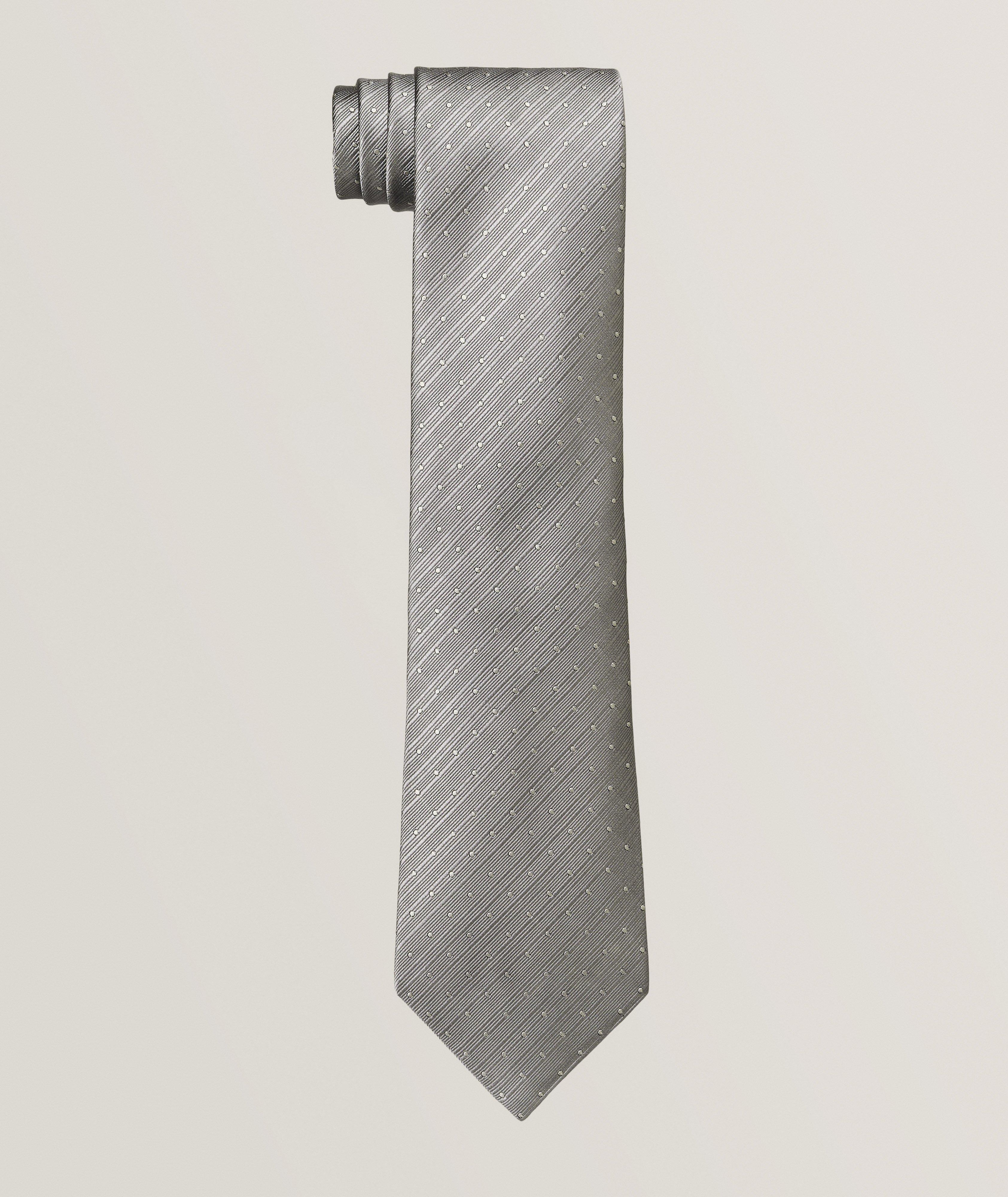 Mogadar Polka Dot Silk TIe image 0