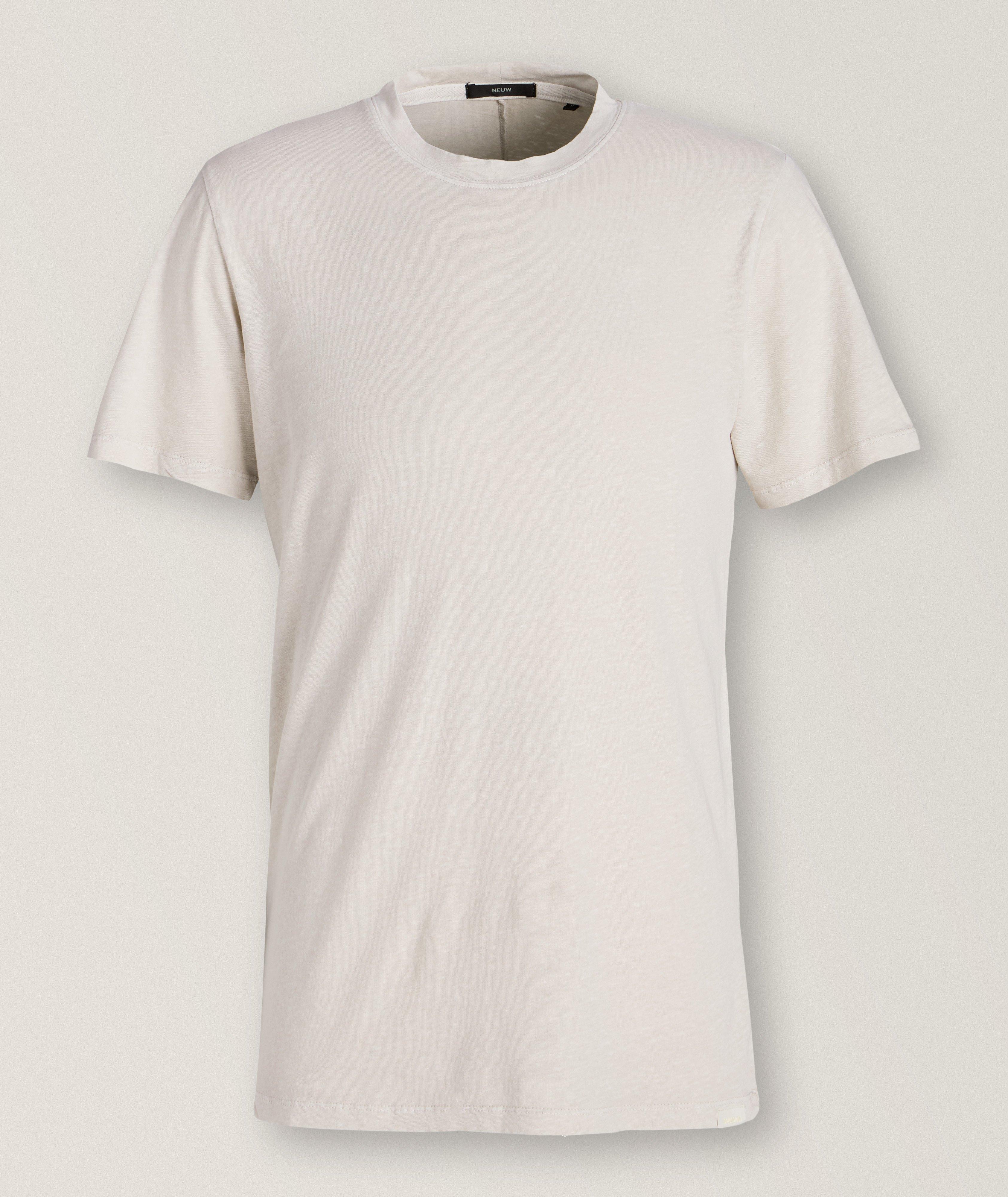 T-shirt en coton et en lin image 0