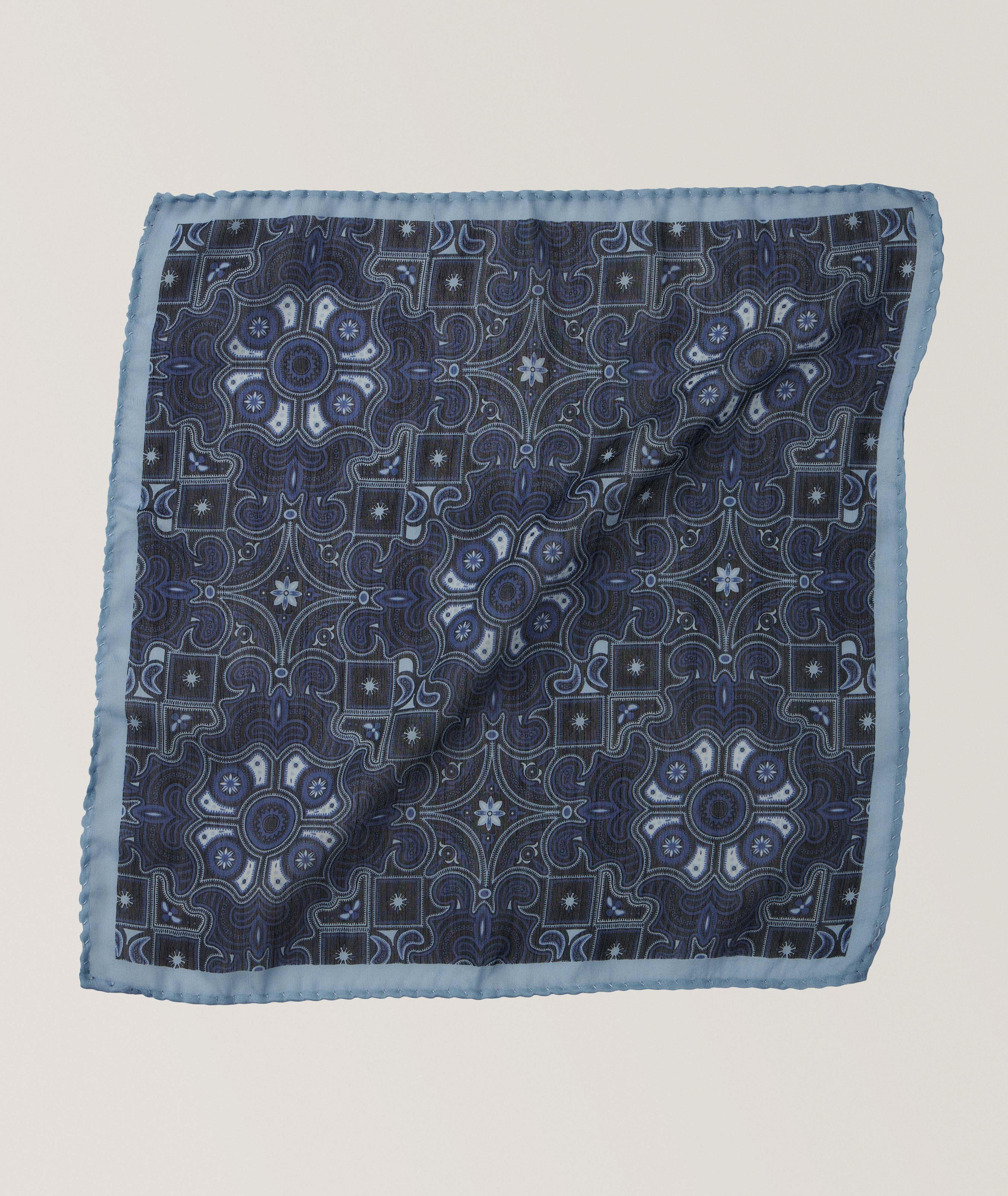 Medallion Silk Pocket Square image 0