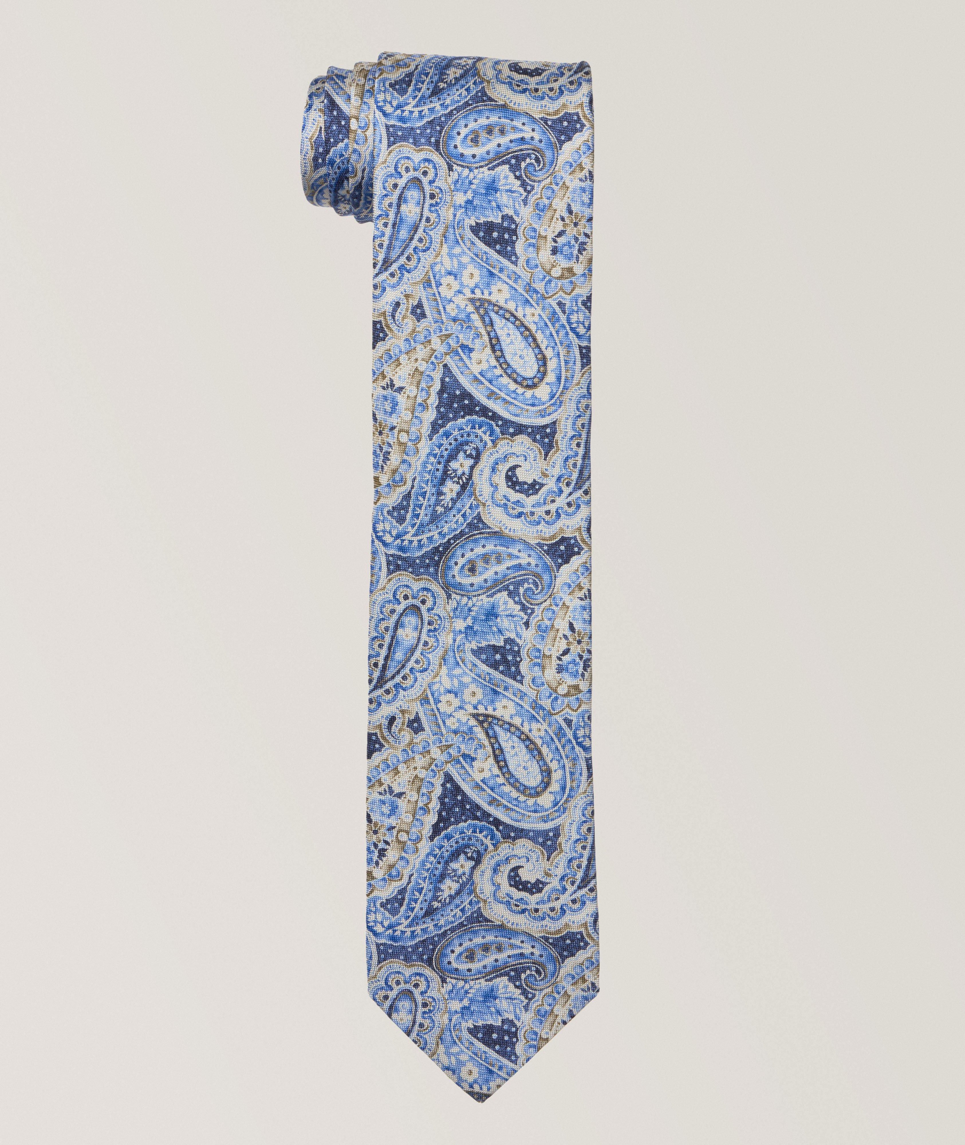 Panama Paisley Silk Tie image 0