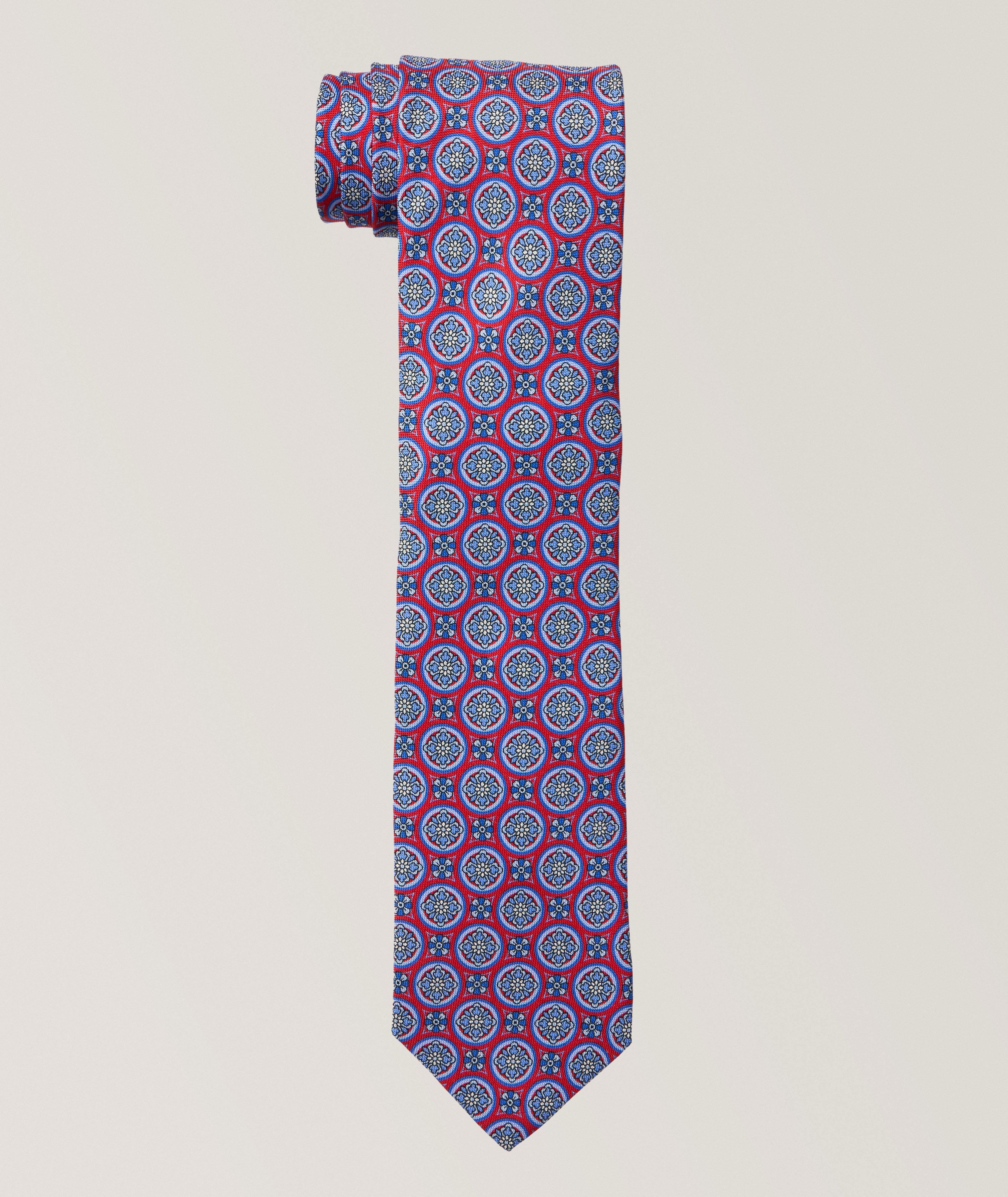 Panama Floral Medallion Silk Tie image 0