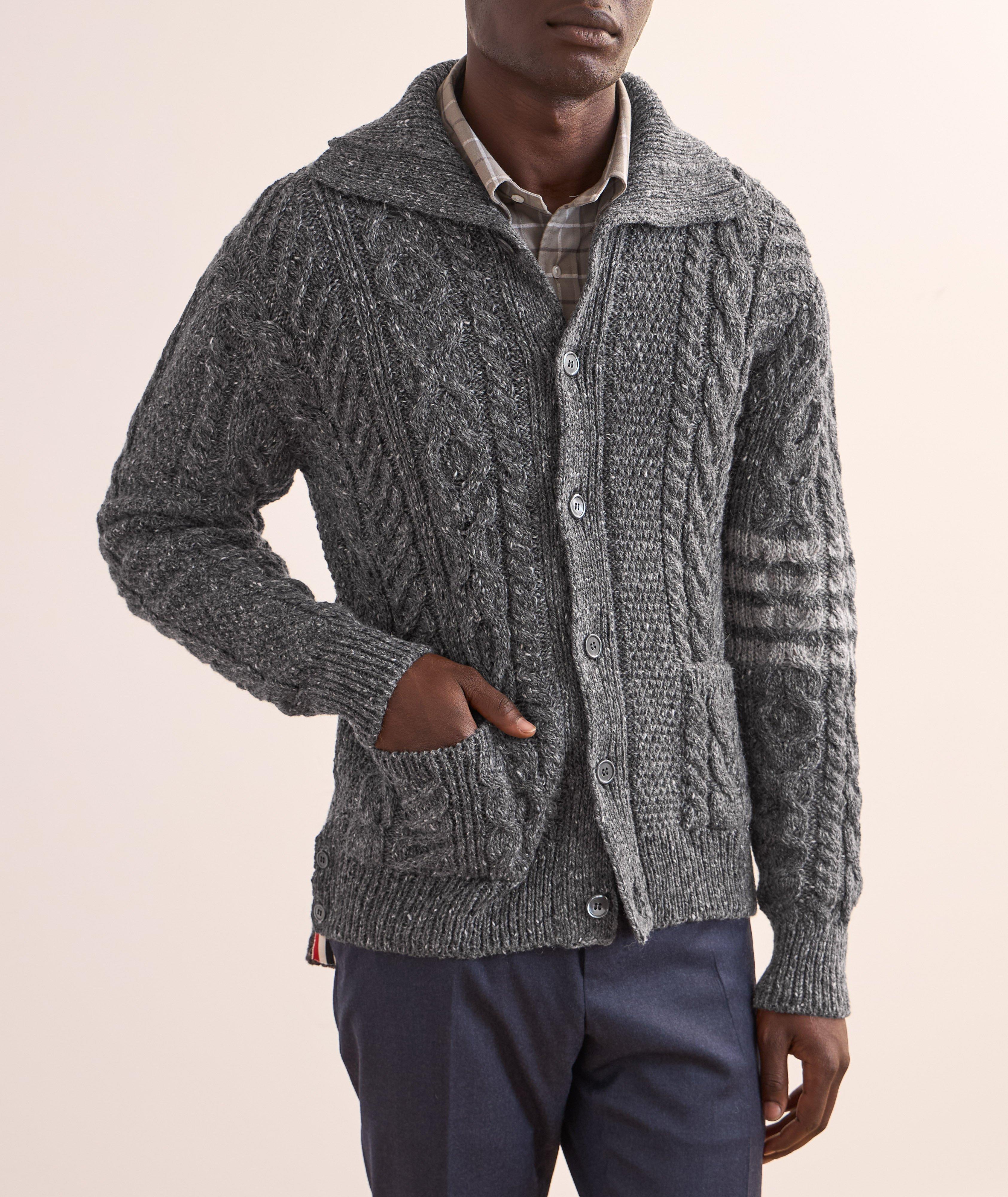 4-Bar Donegal Wool-Mohair Cardigan image 1