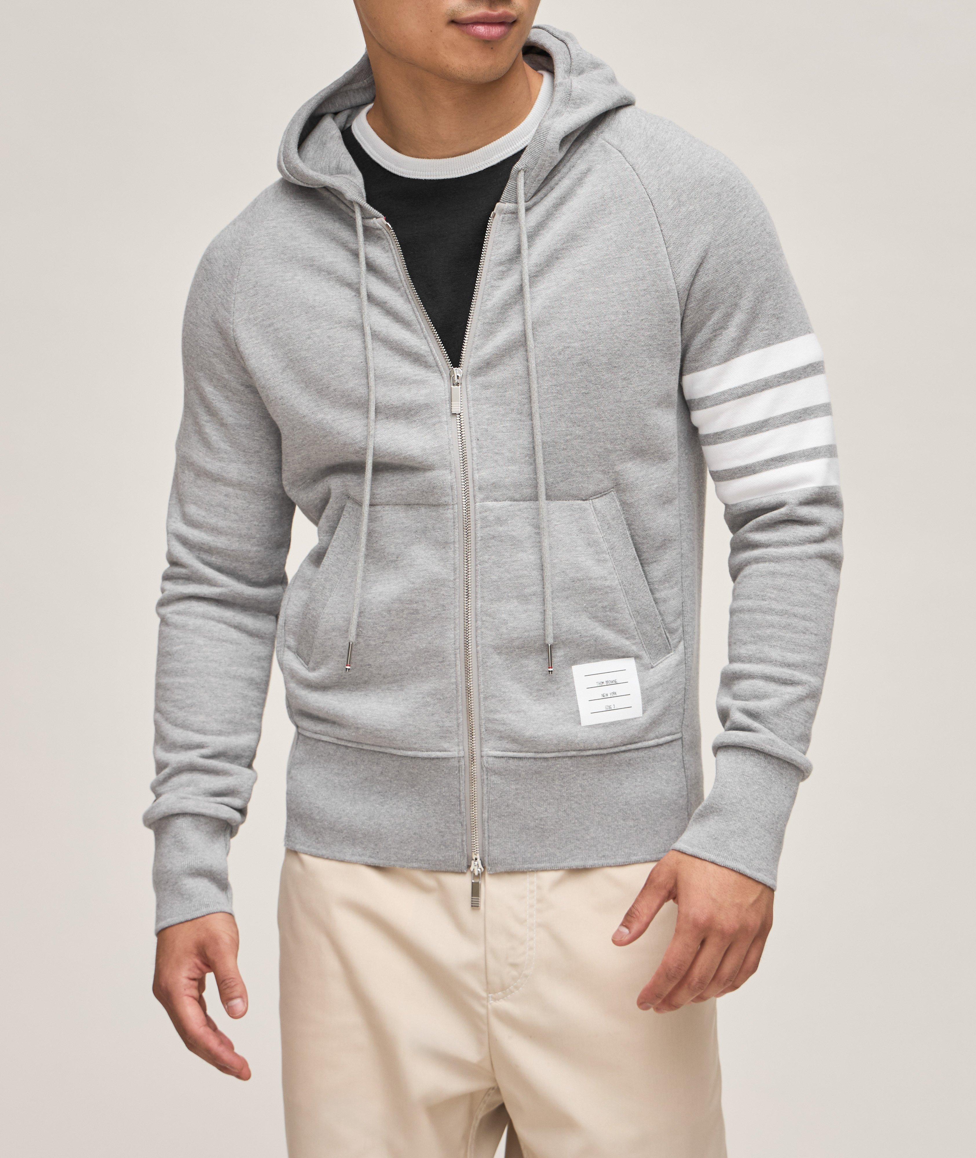 4-Bar Cotton Hooded Sweater  image 1