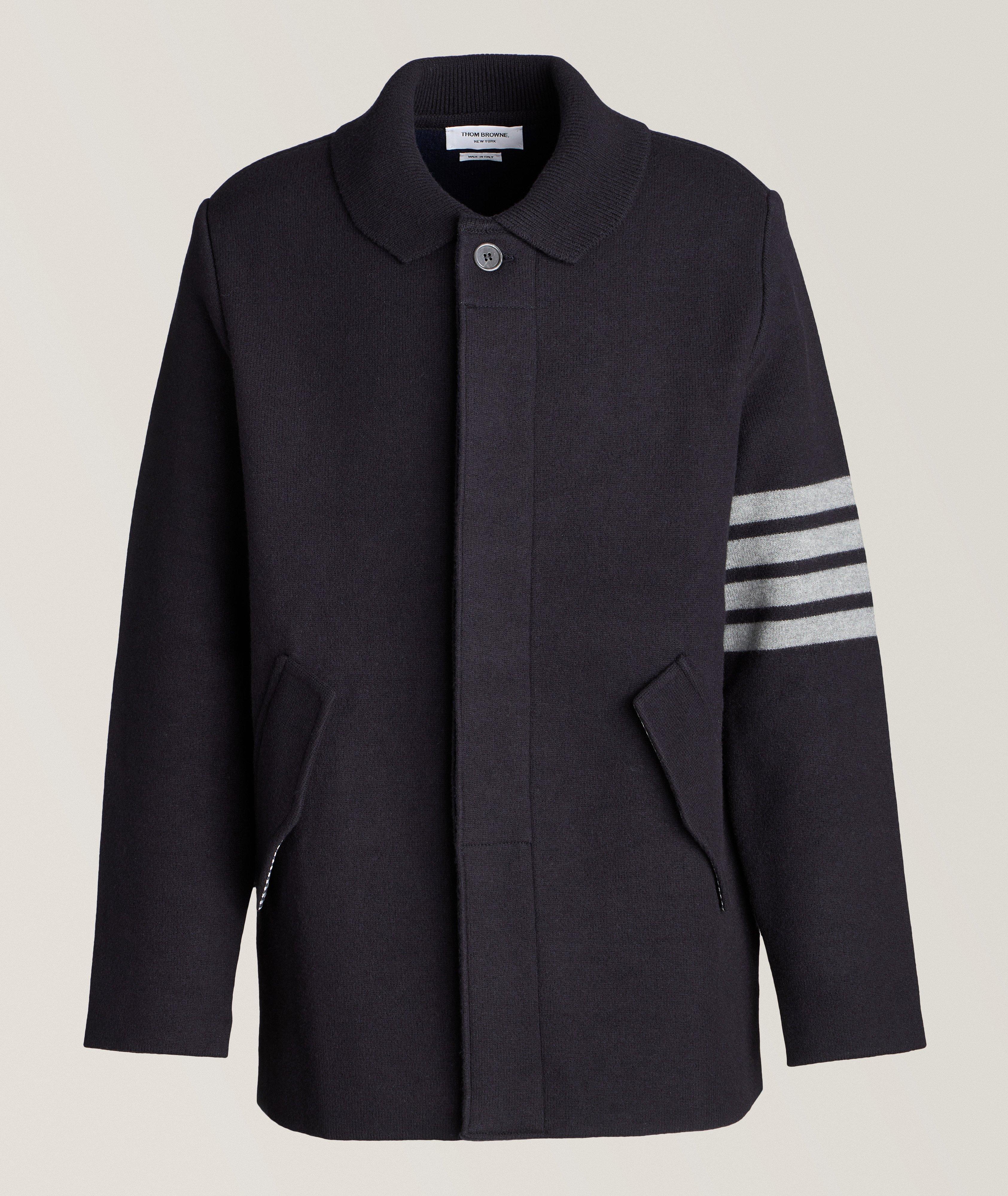 4-Bar Virgin Wool Car Coat