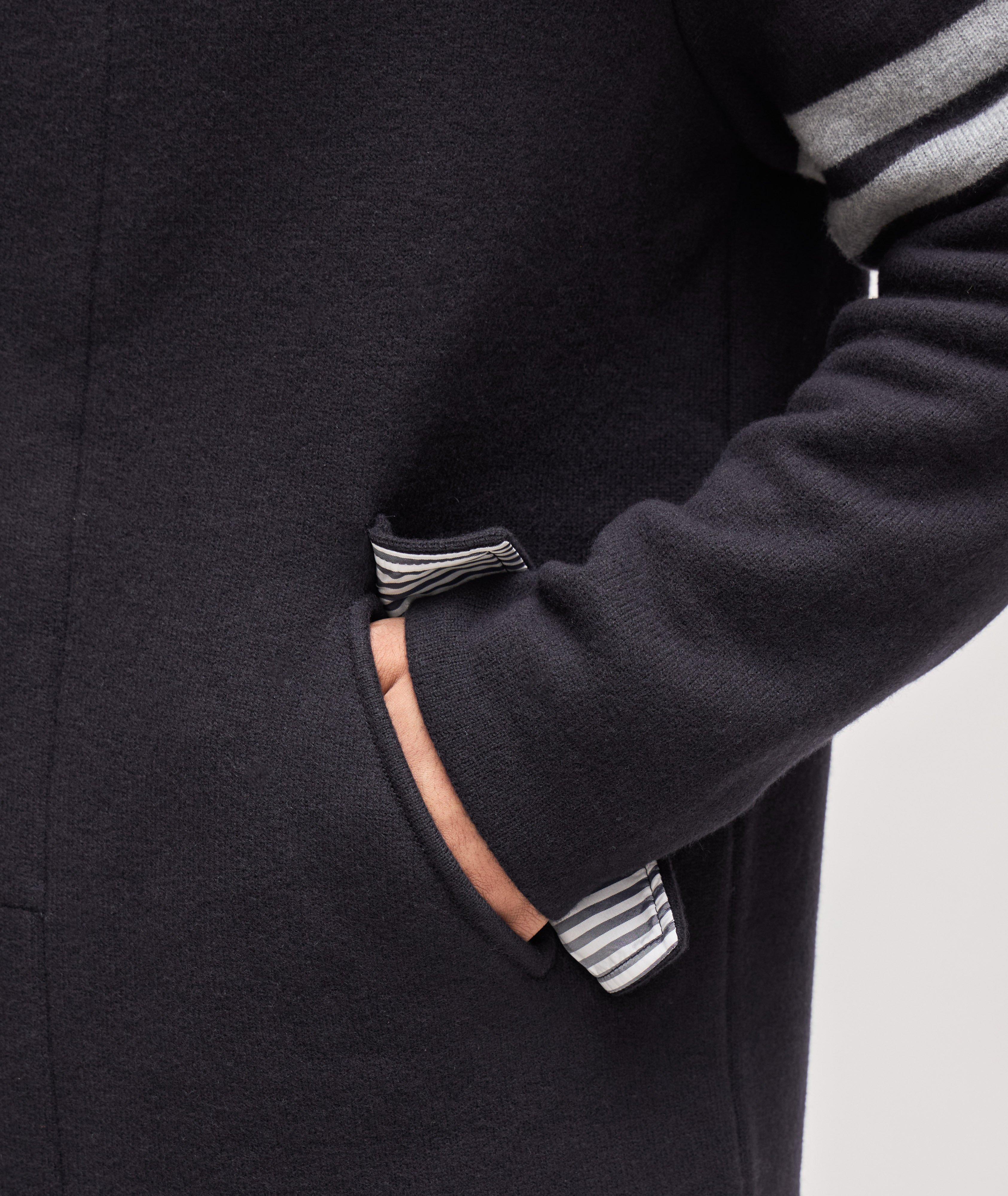 4-Bar Virgin Wool Car Coat image 3