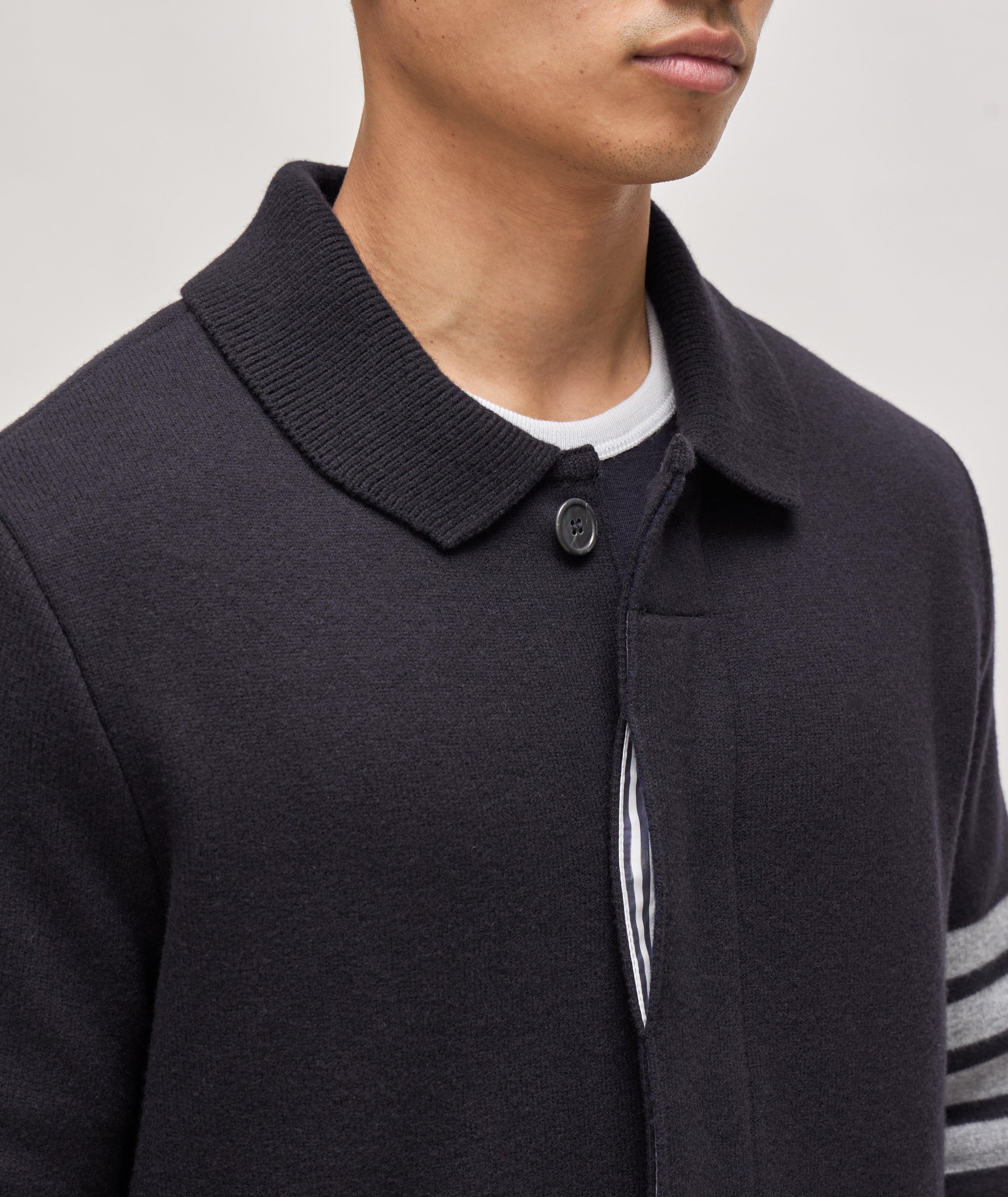 4-Bar Virgin Wool Car Coat image 4