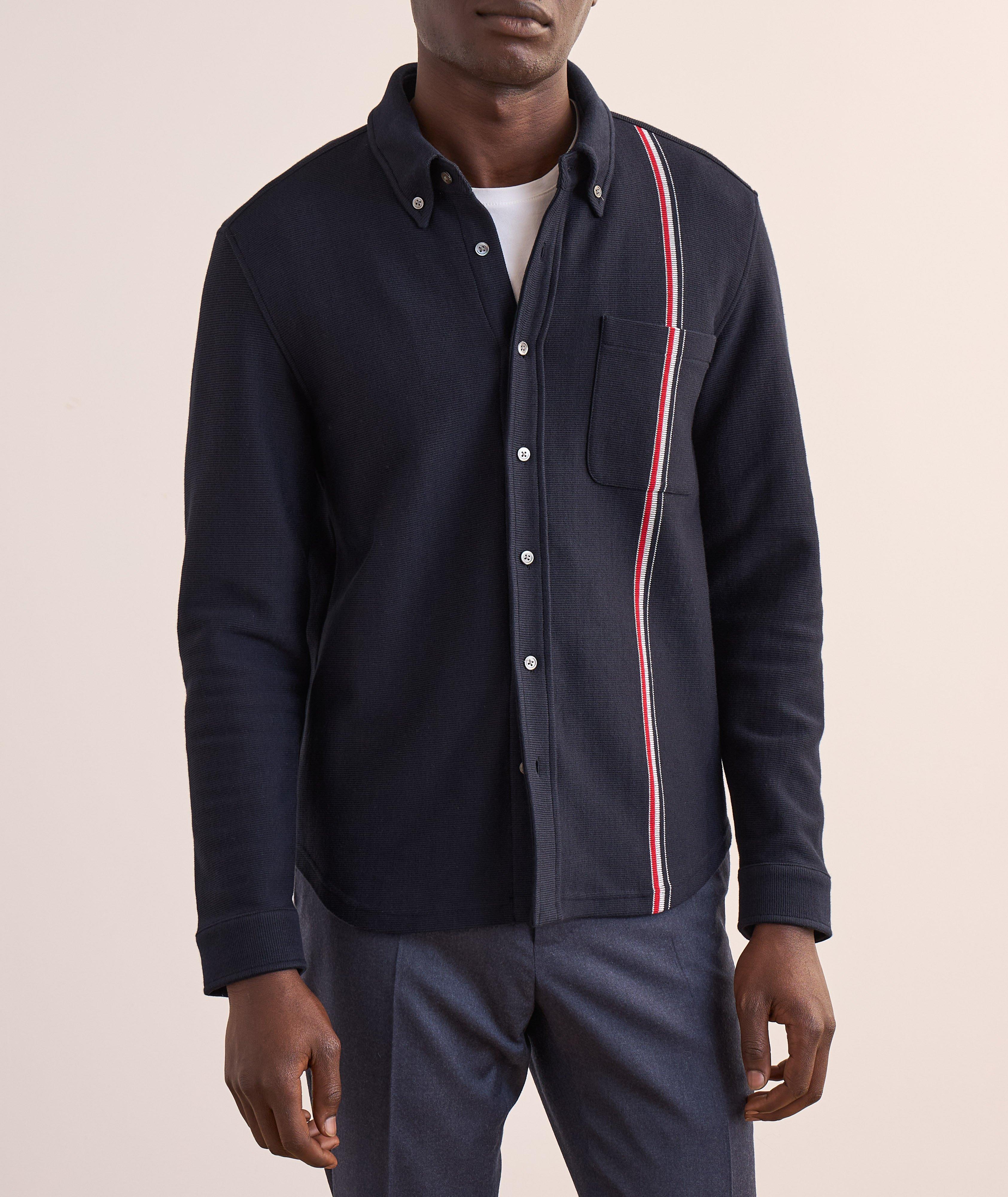 Cotton Double-Face Overshirt image 1