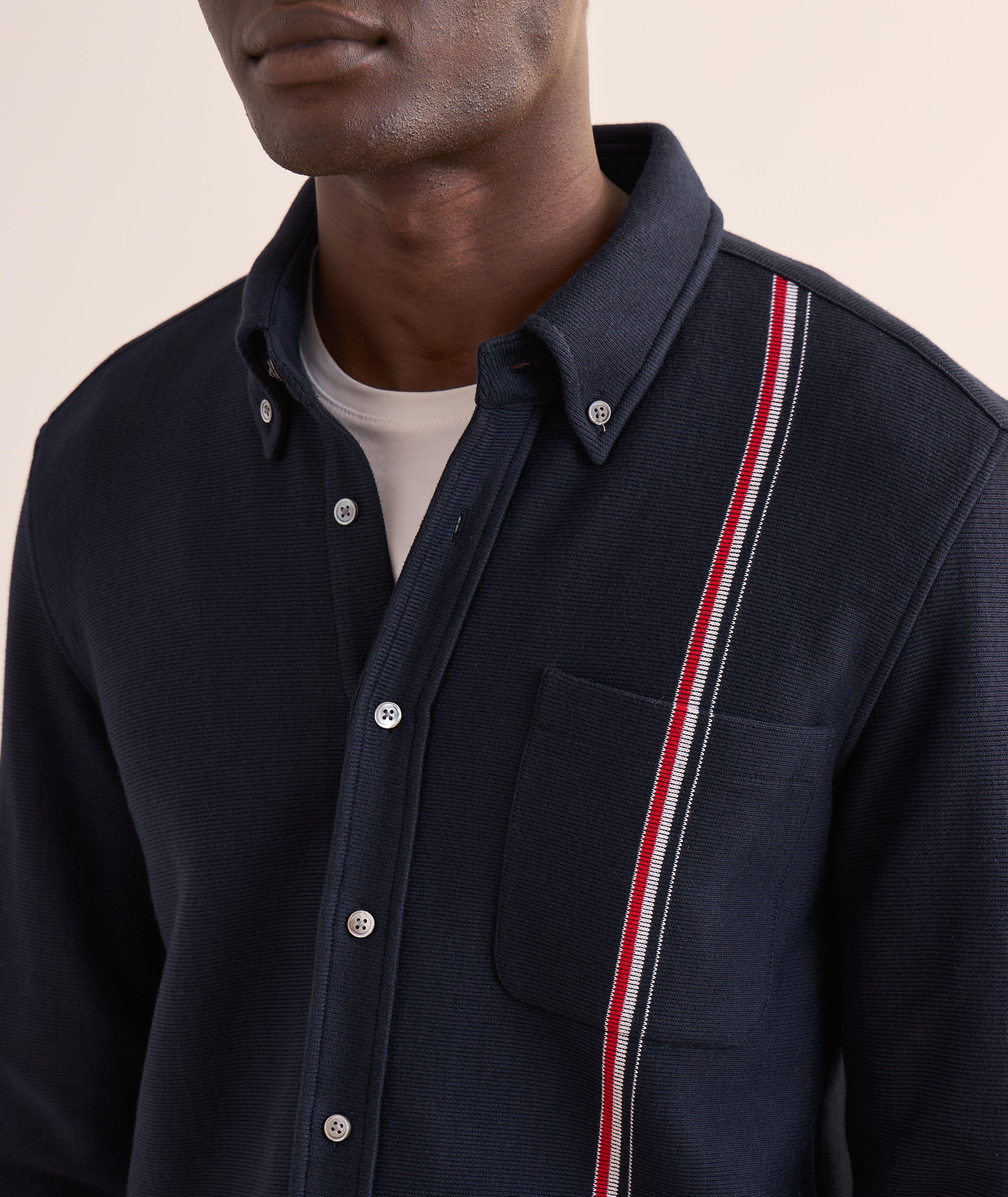 Cotton Double-Face Overshirt image 3
