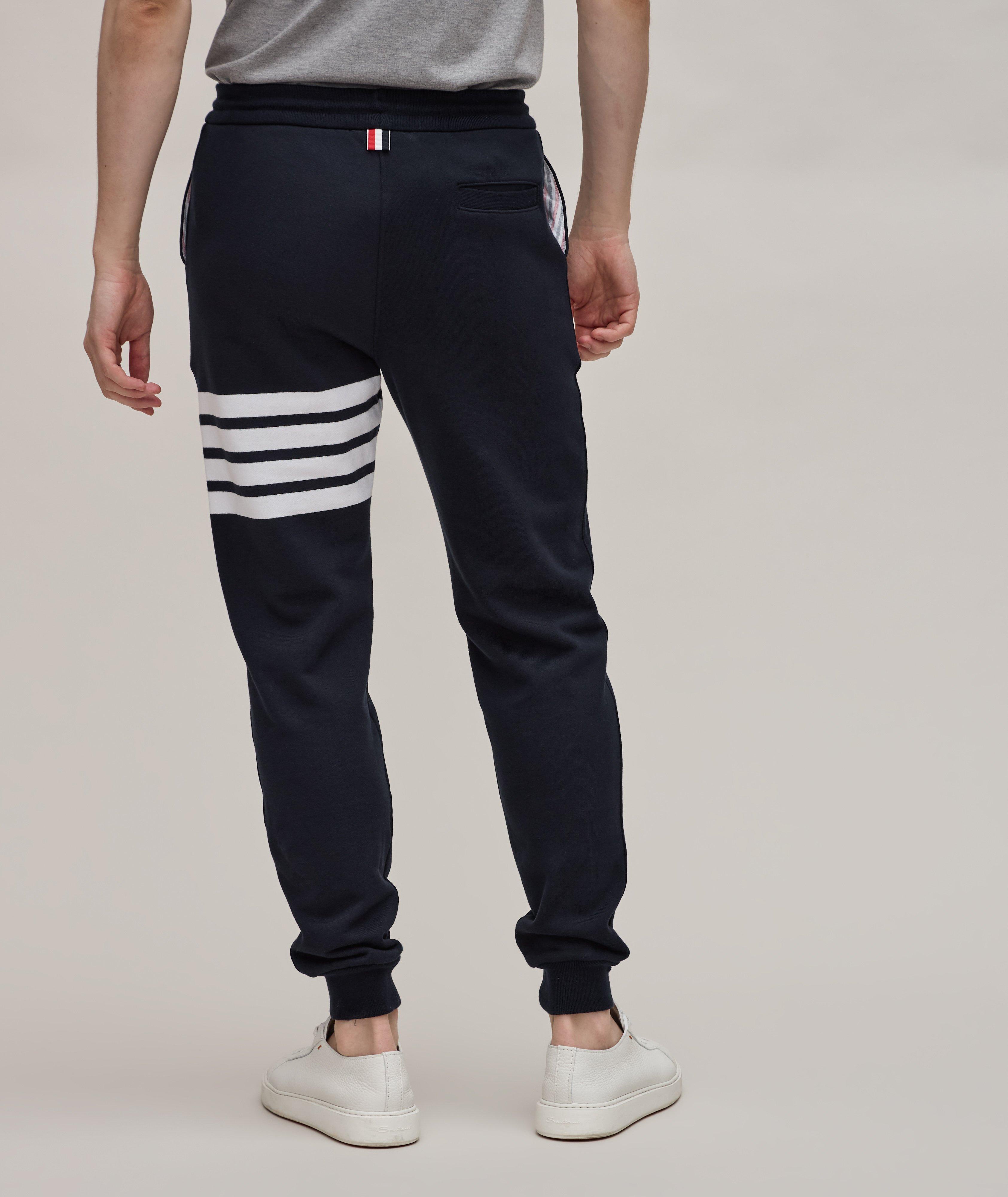 Pantalon sport en coton à quatre bandes image 2