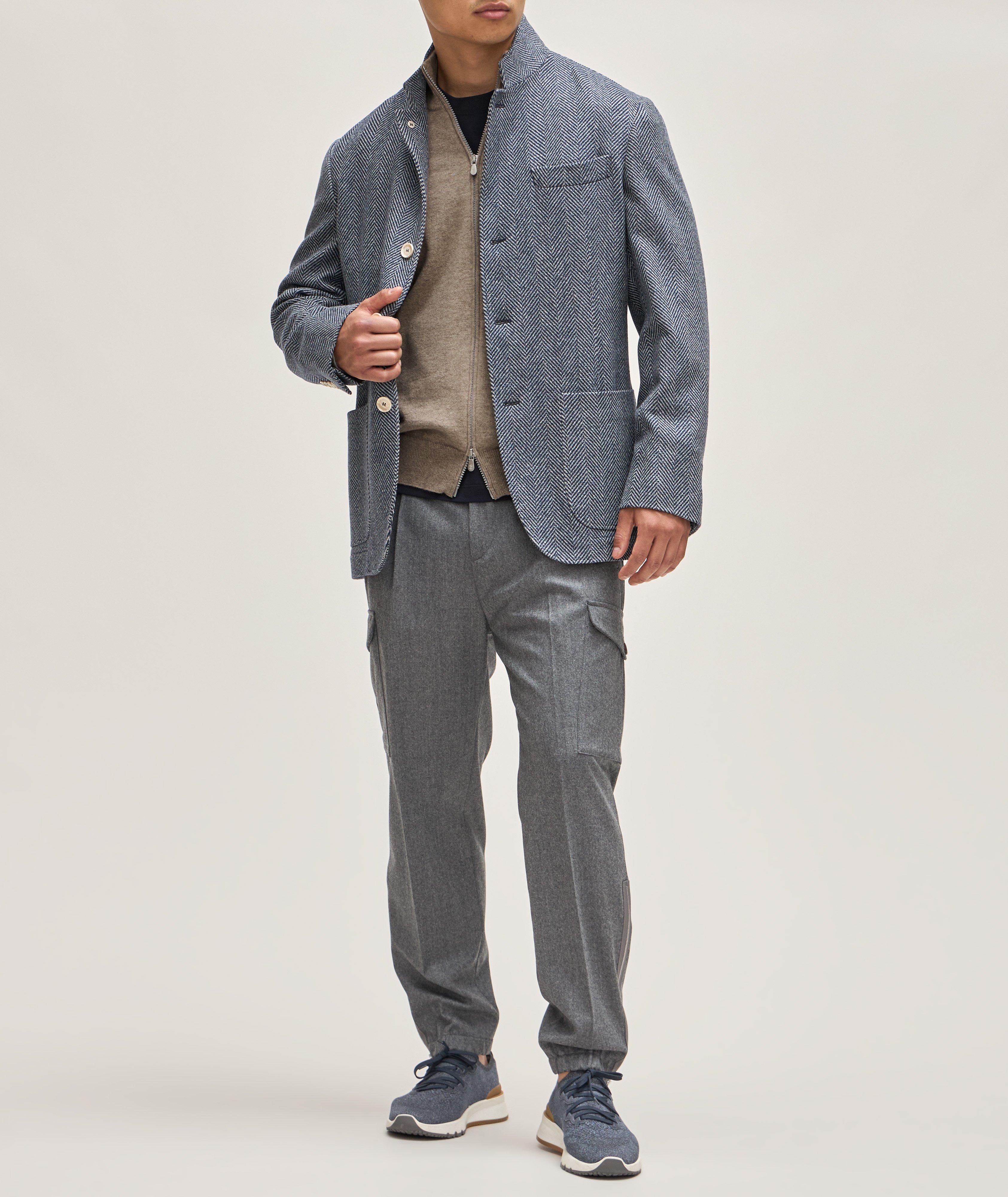 Full-Zip Cashmere Knitted Cardigan image 4