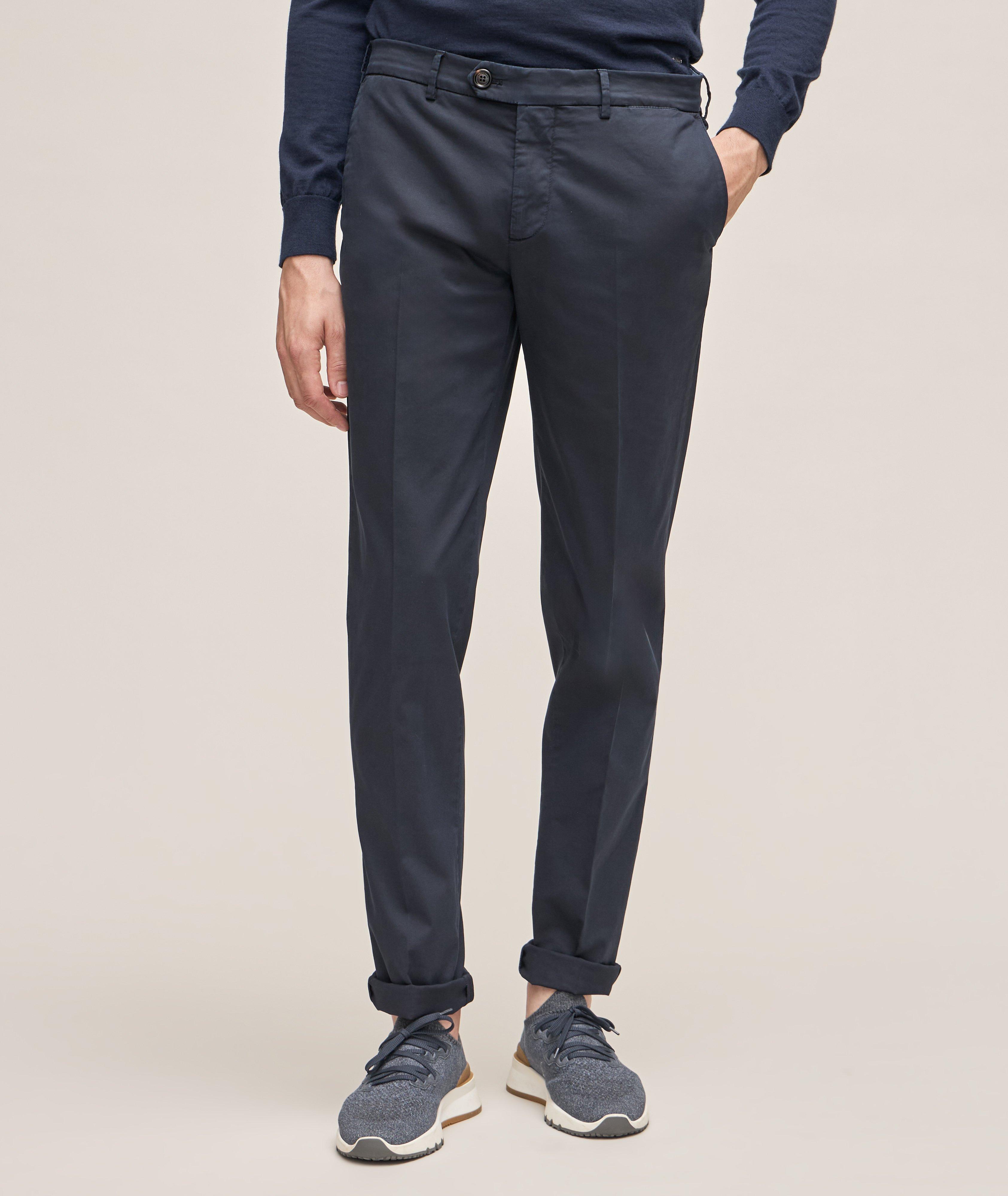 Italian-Fit Stretch-Cotton Chino Pants image 2