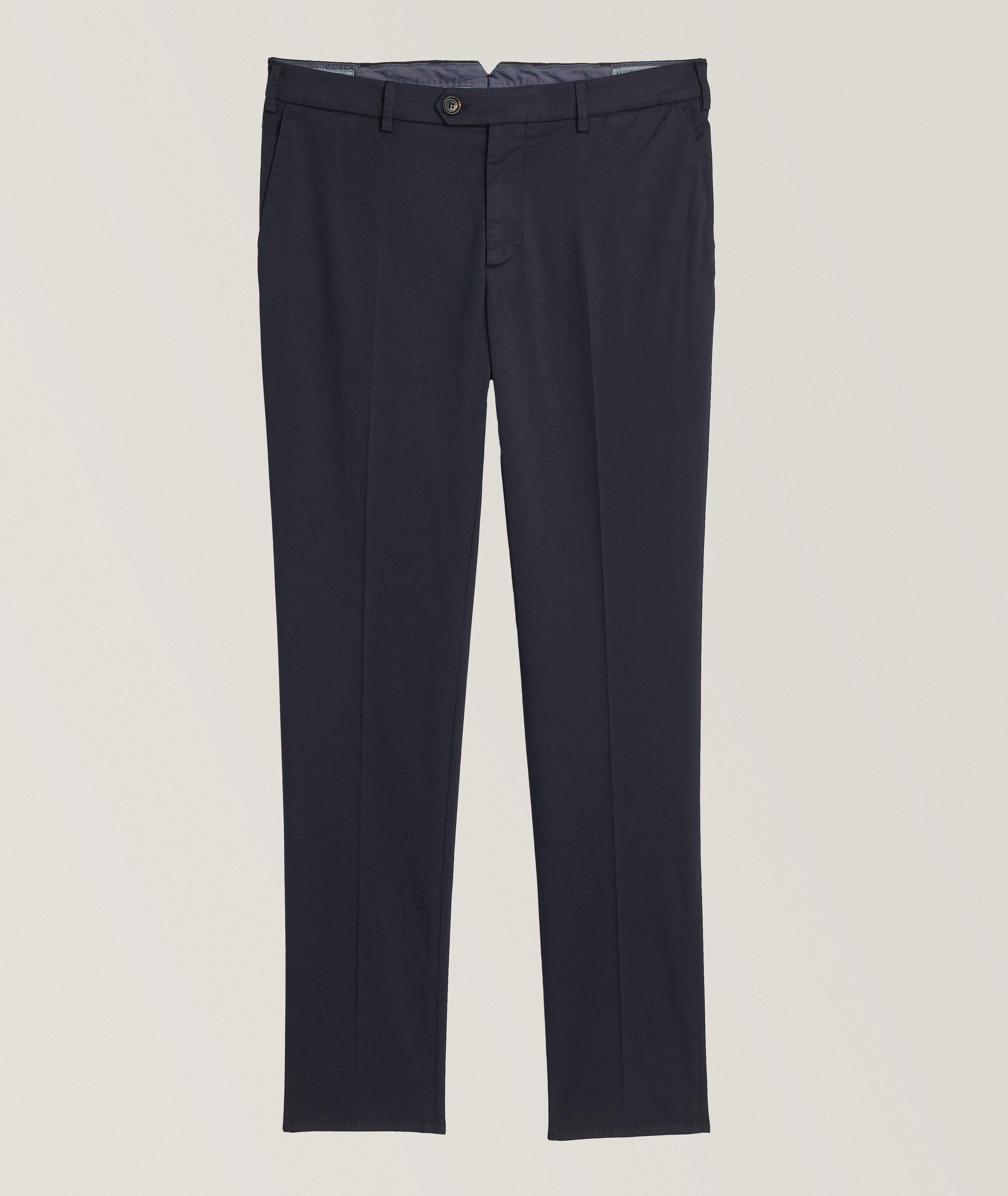 Italian-Fit Stretch-Cotton Chino Pants image 0