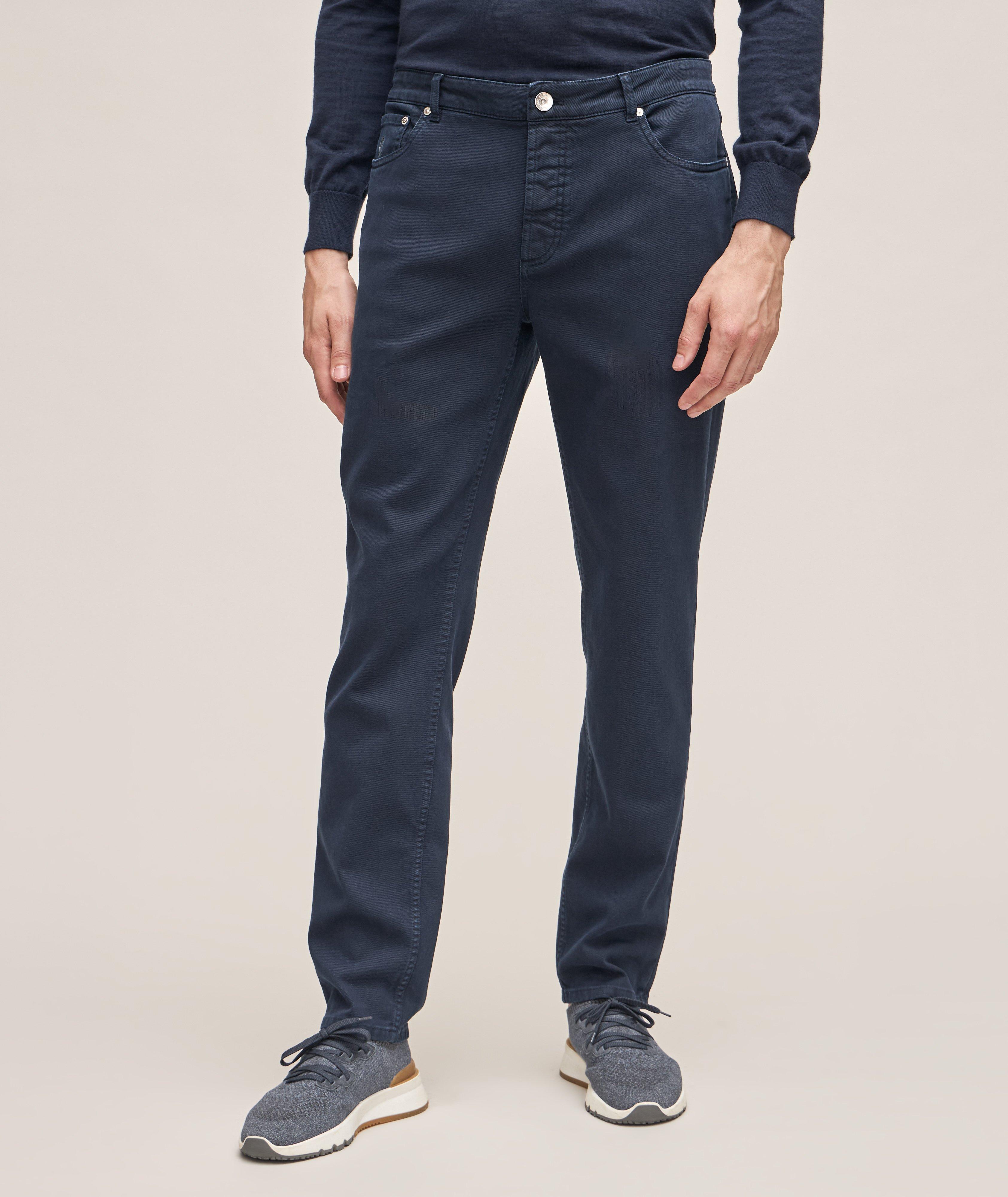 Dyed Five-Pocket Denim Pants image 1