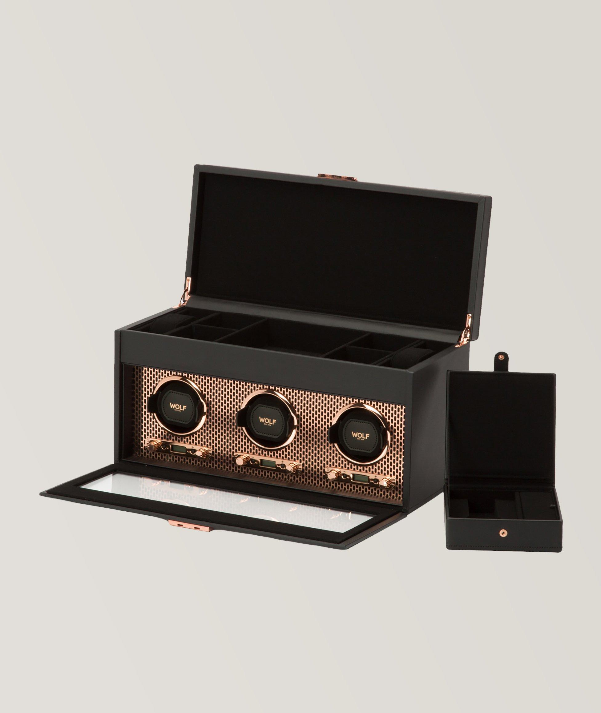 Axis Triple-Watch Winder With Storage image 1