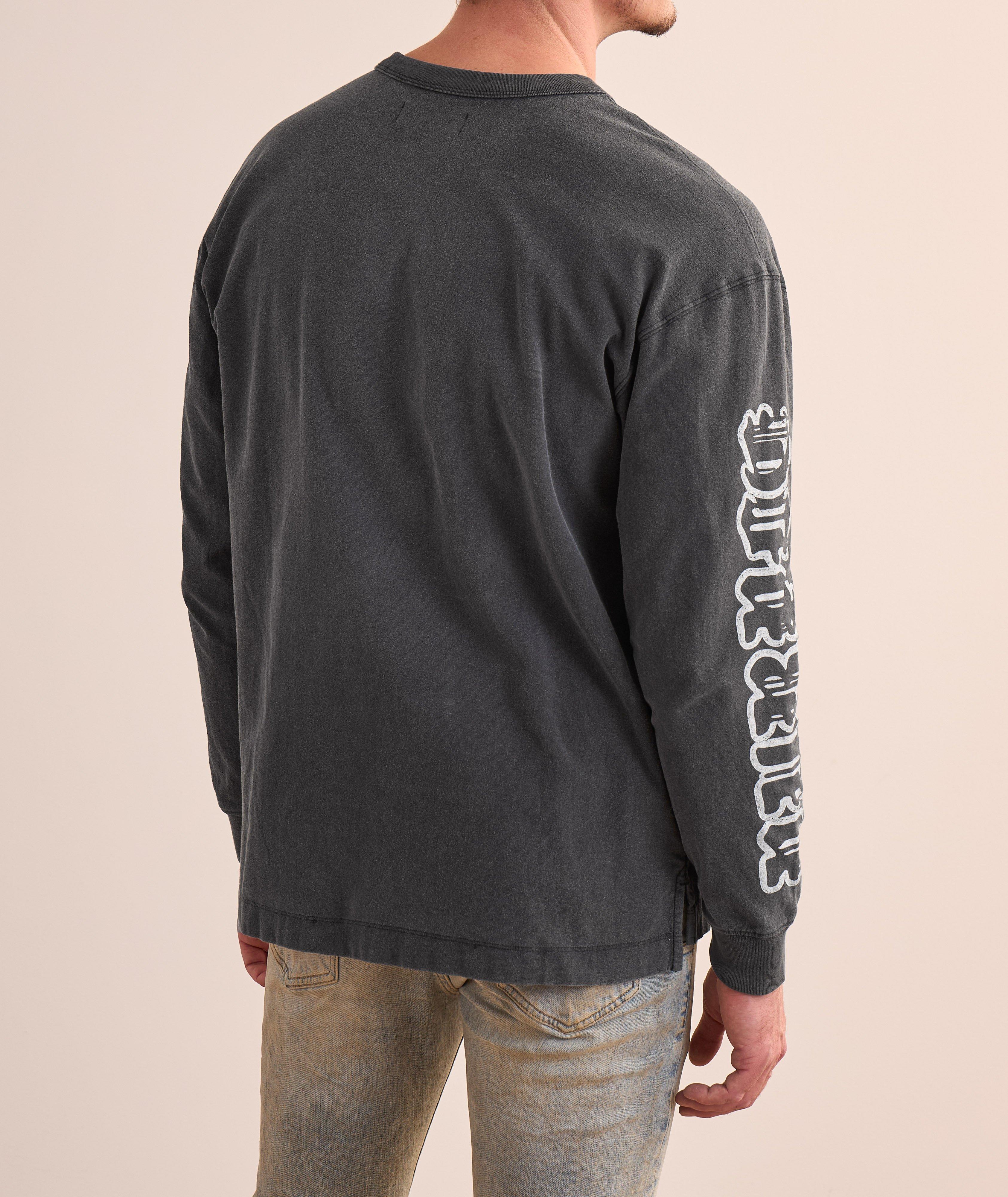 Allover Logo Print Long-Sleeve T-Shirt image 2