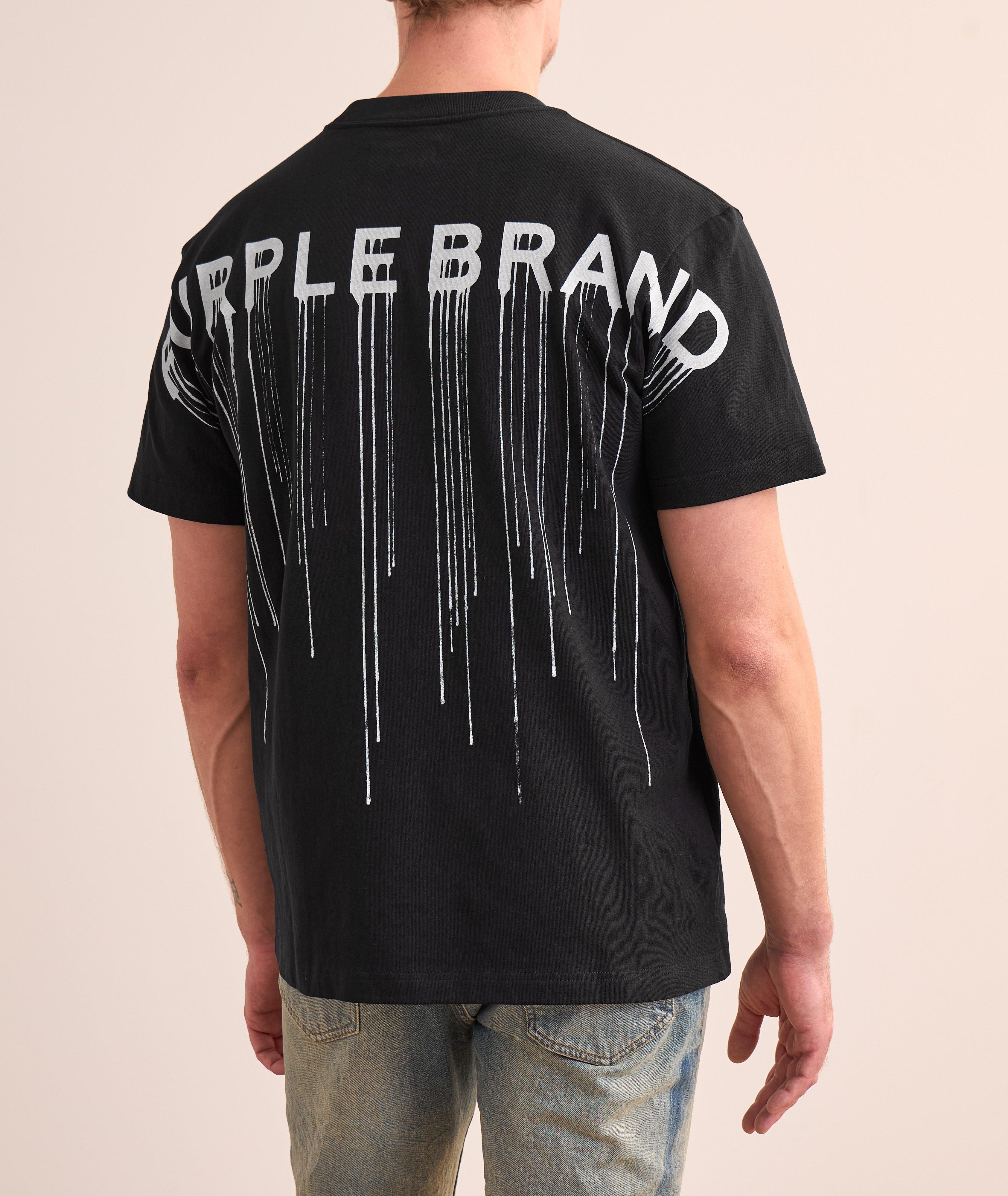 Drip Logo Cotton T-Shirt image 2