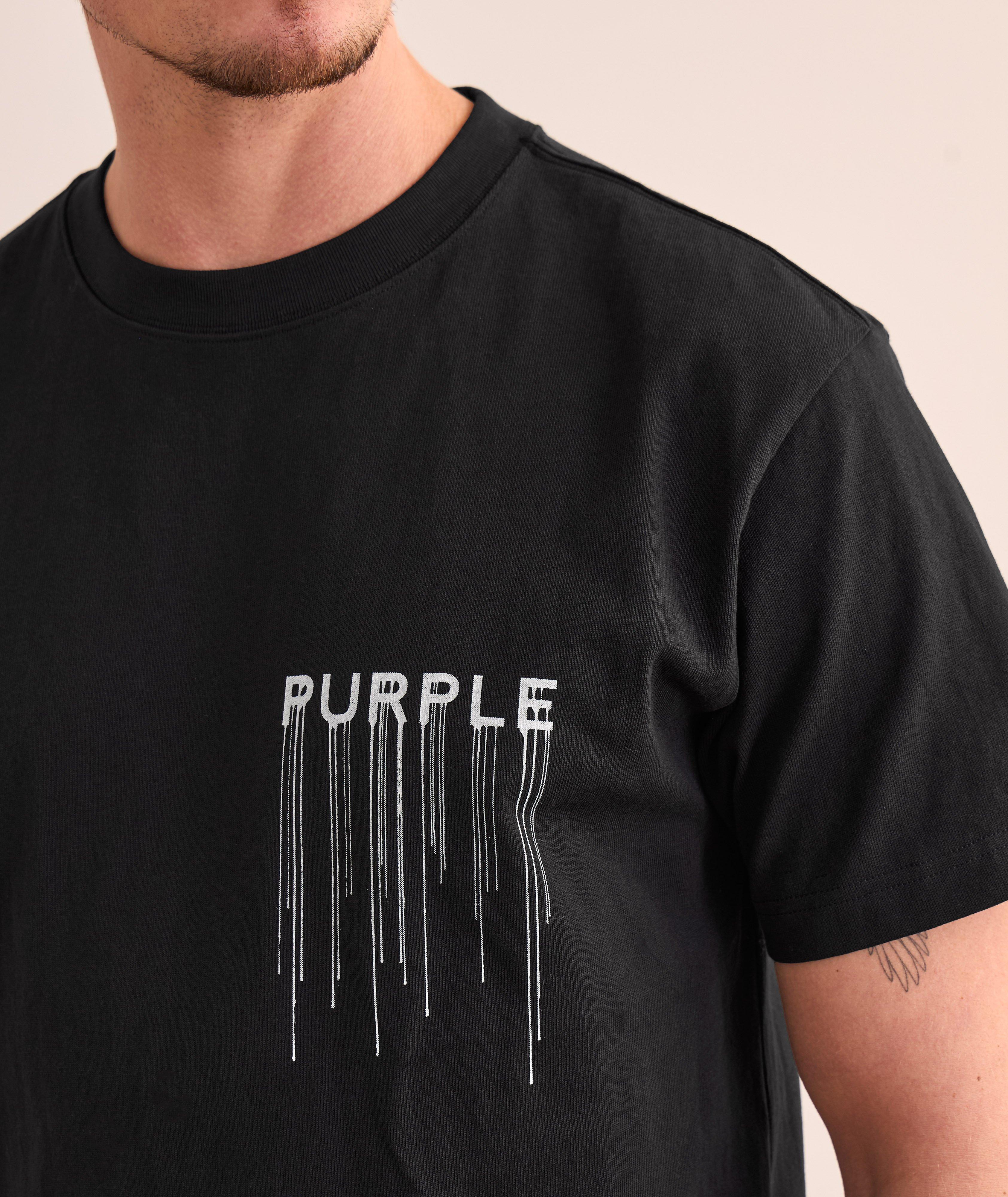 Drip Logo Cotton T-Shirt image 3