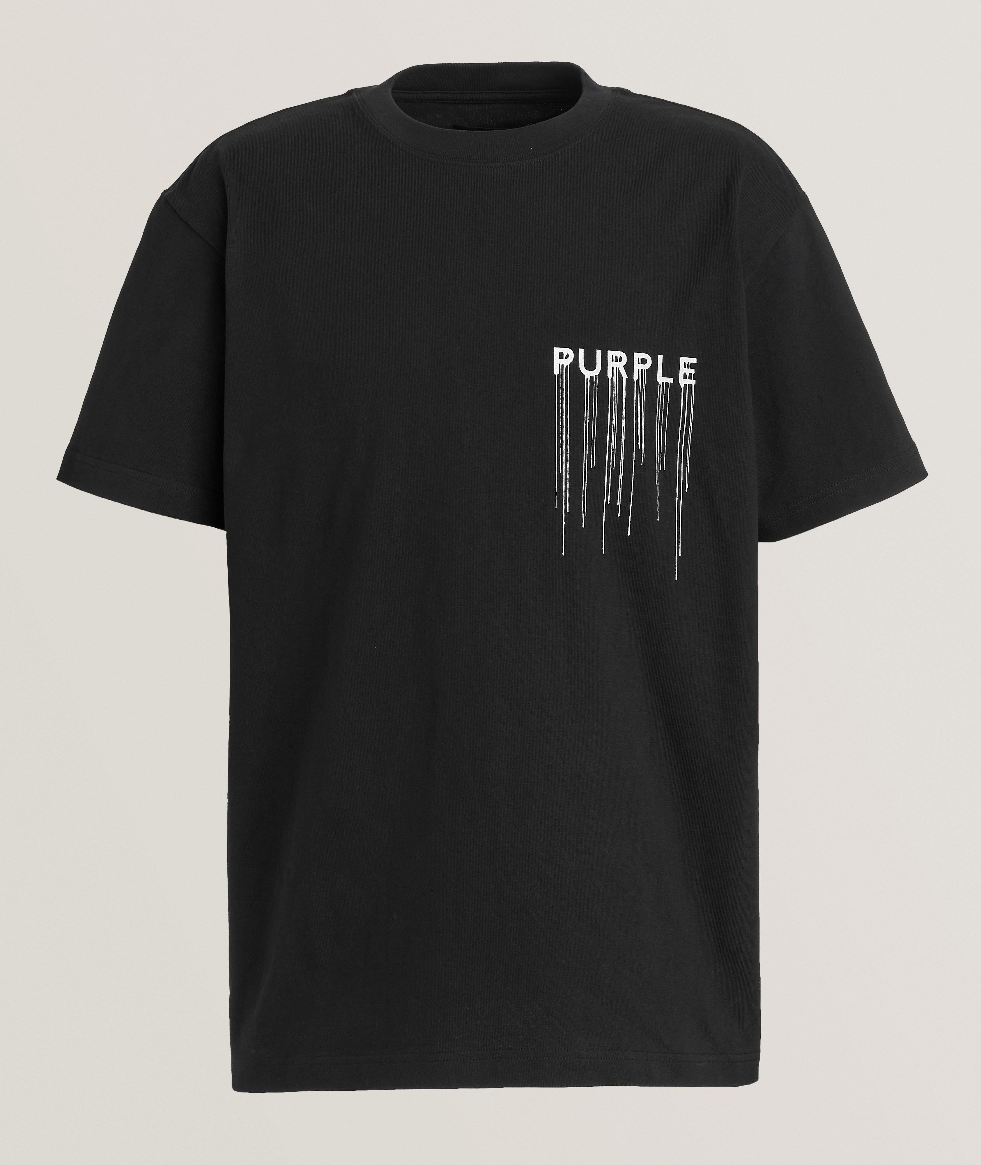 Drip Logo Cotton T-Shirt image 0