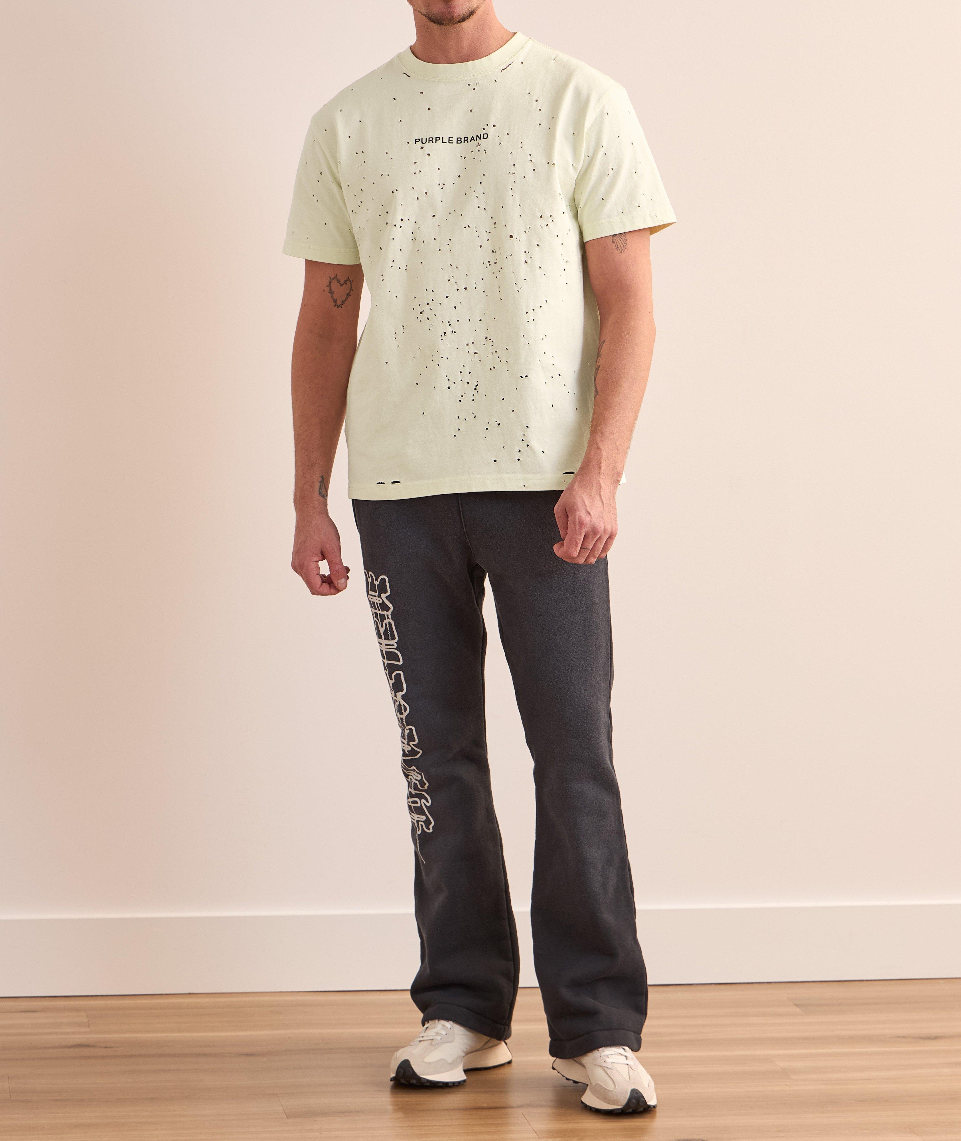 Distressed Logo Cotton T-Shirt image 4