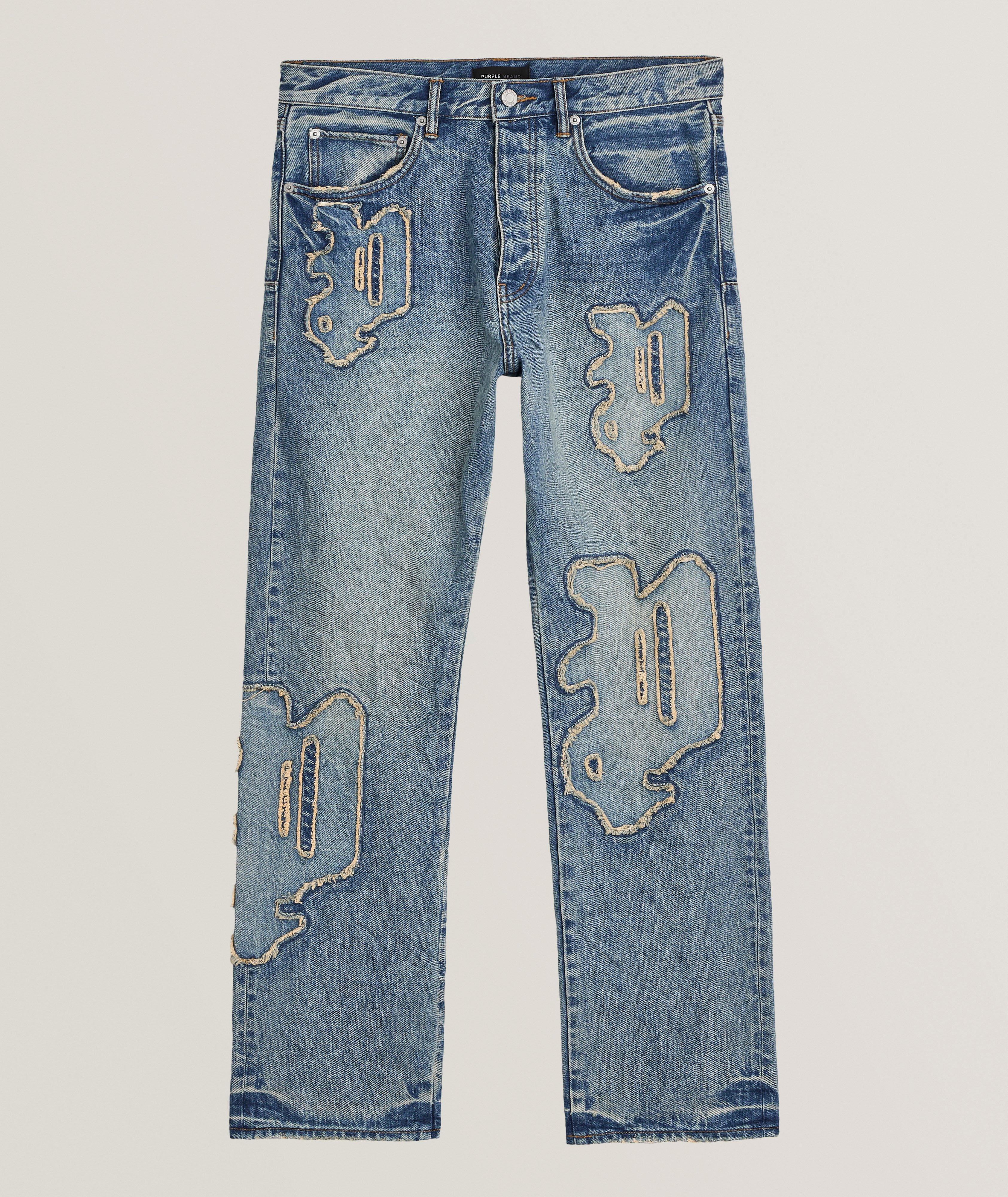 P011 Monceau Logo Straight Jeans  image 0