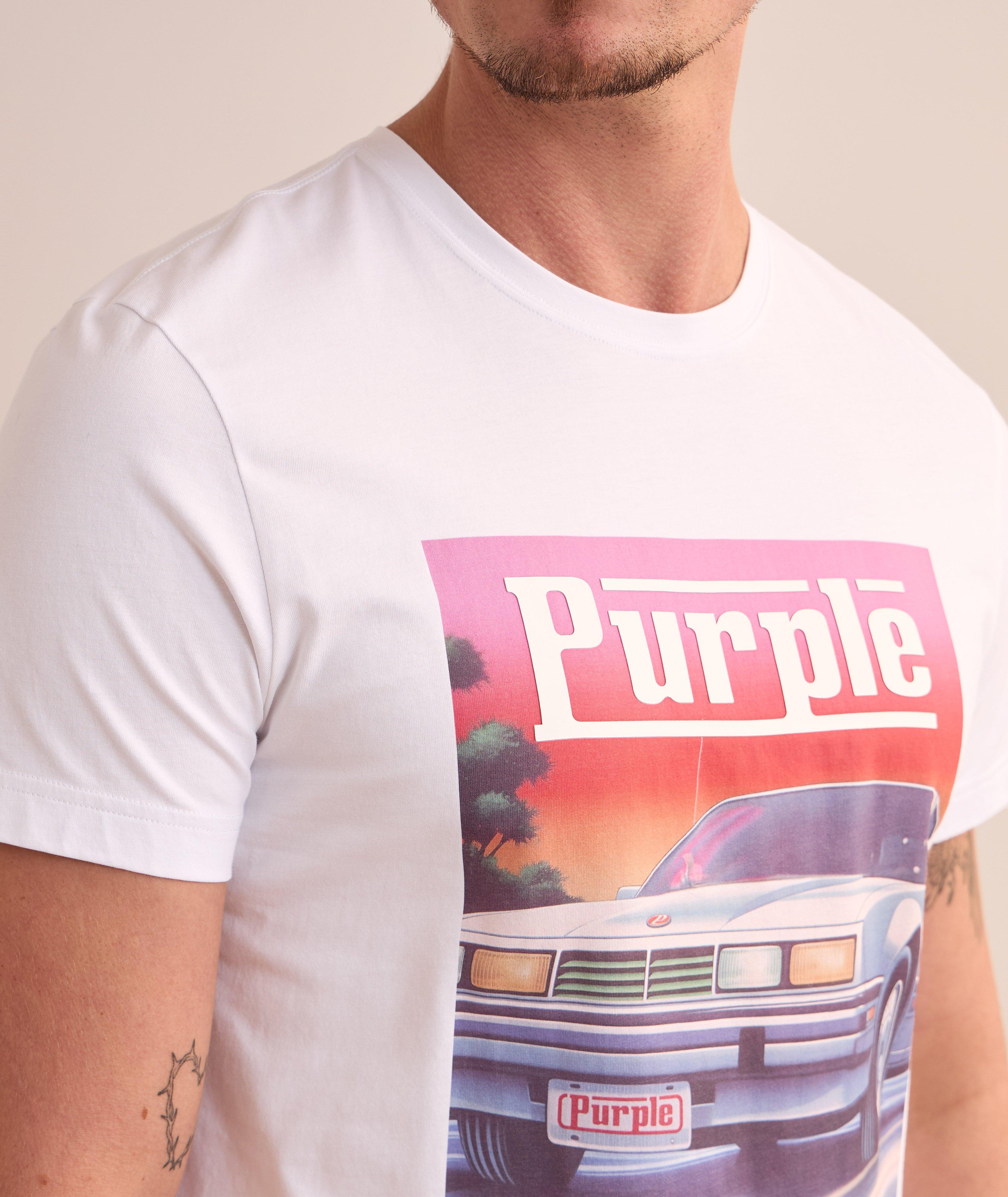 Car Logo Print Cotton T-Shirt image 3