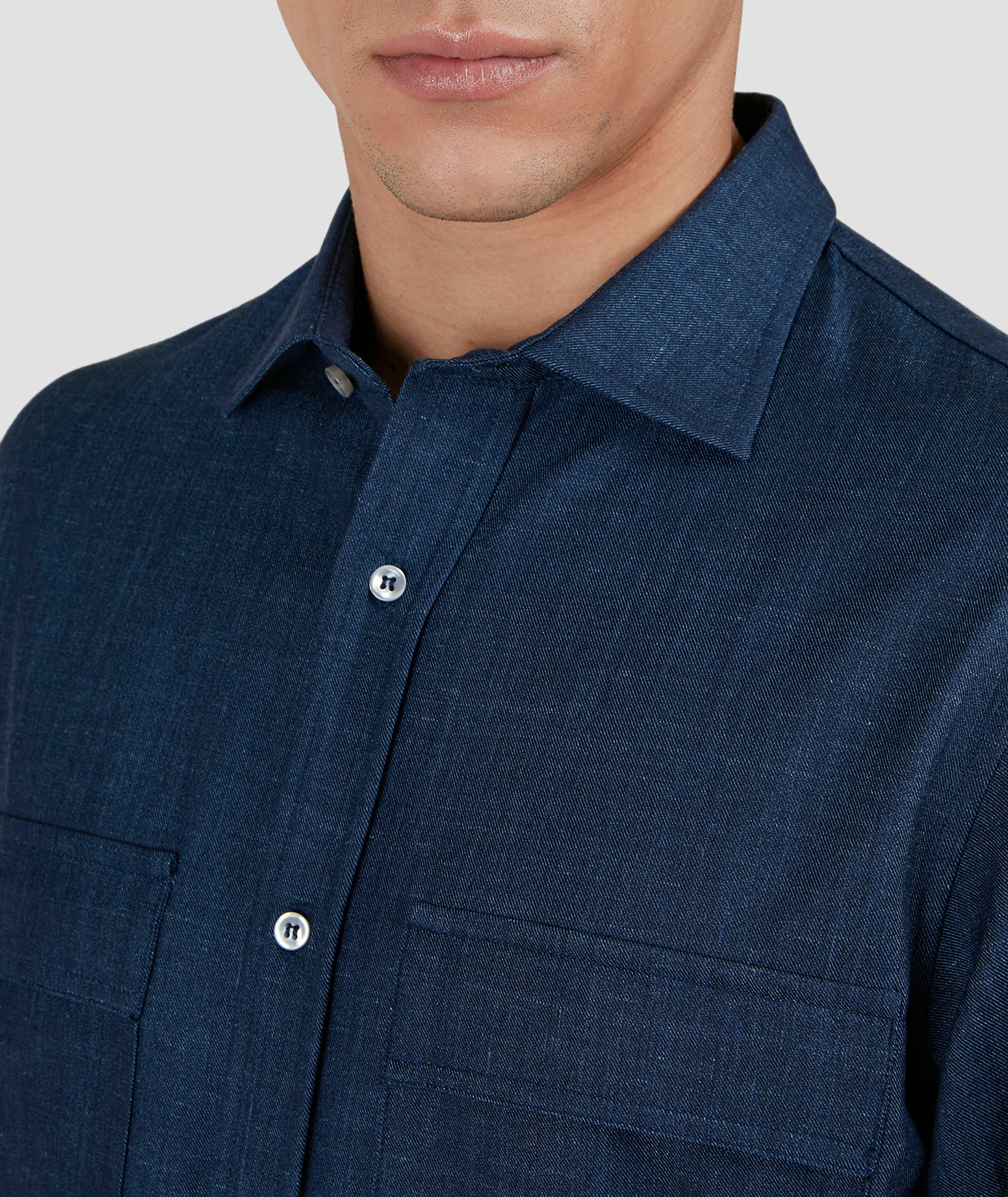 Virgin Wool & Silk-Blend Overshirt image 3