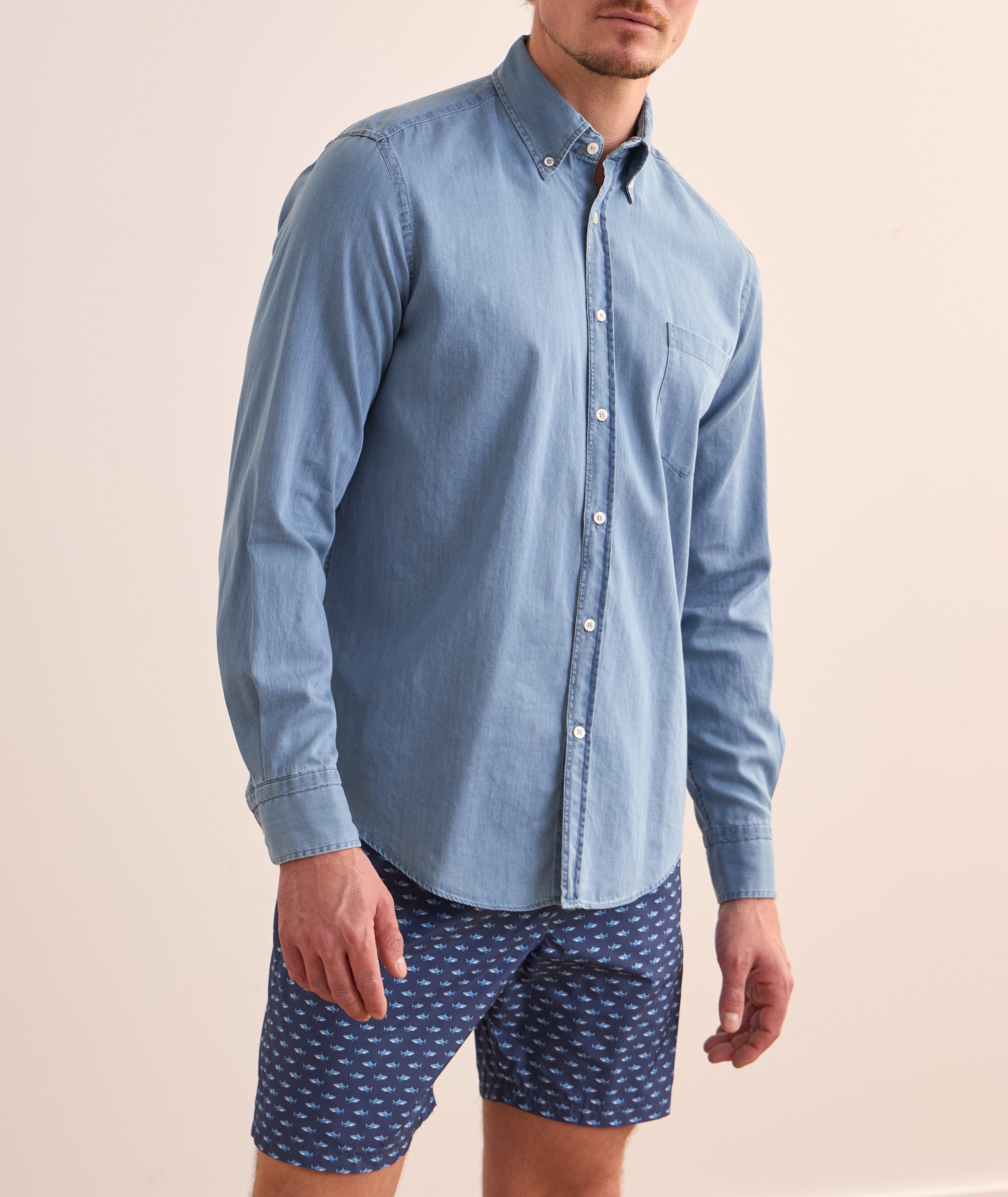 Giza Cotton Denim Shirt image 1