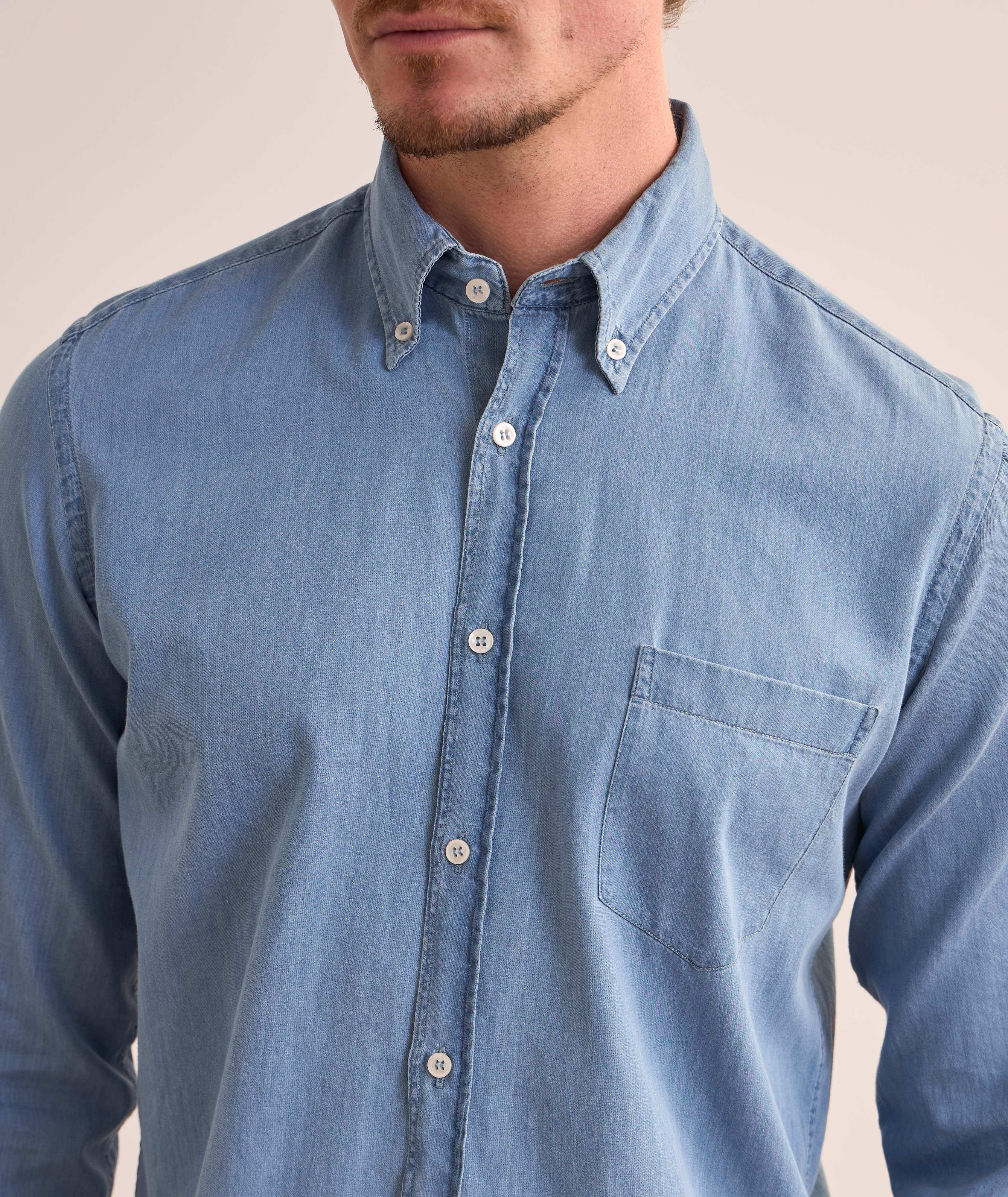 Giza Cotton Denim Shirt image 3