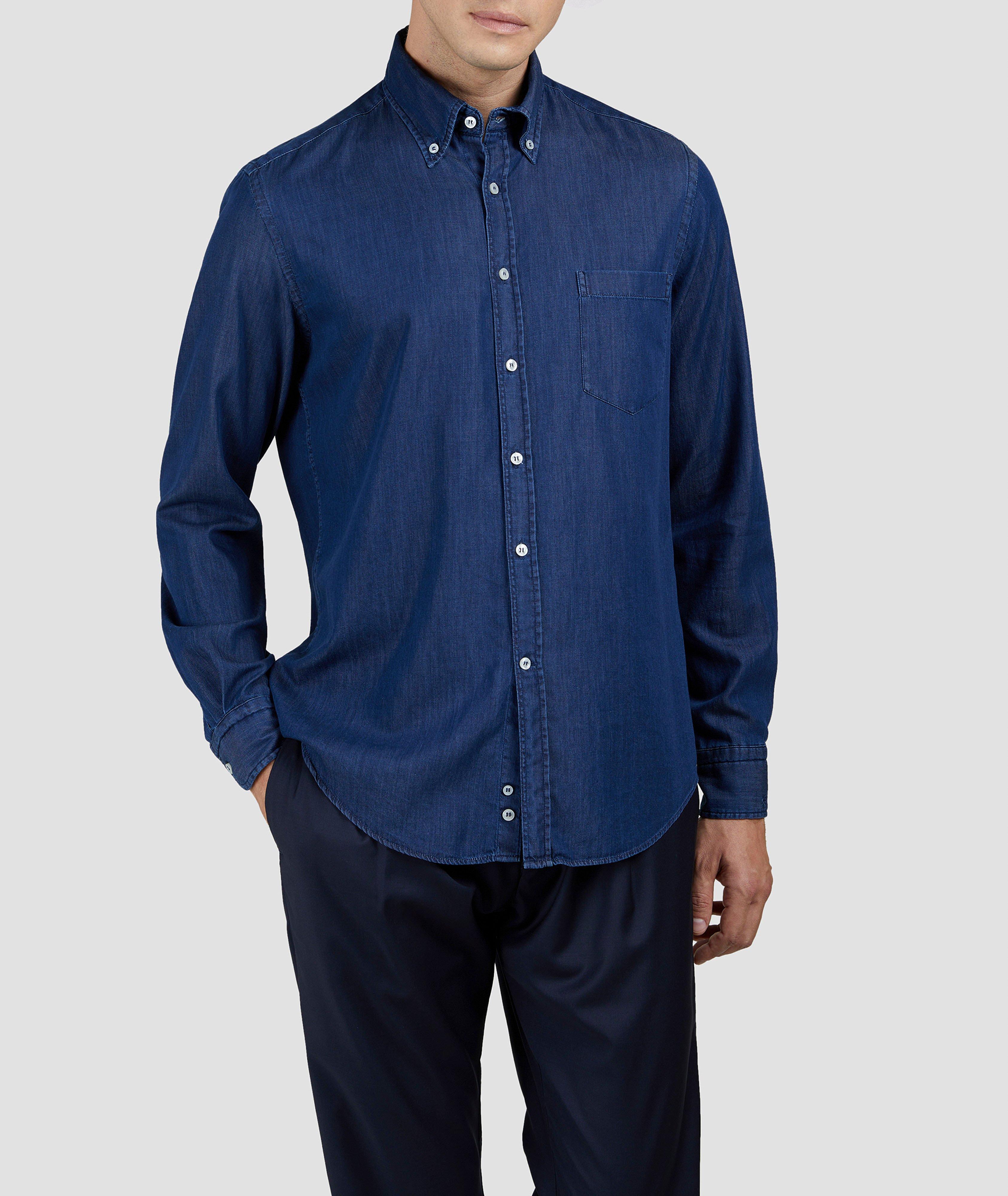 Giza Cotton Denim Shirt image 1