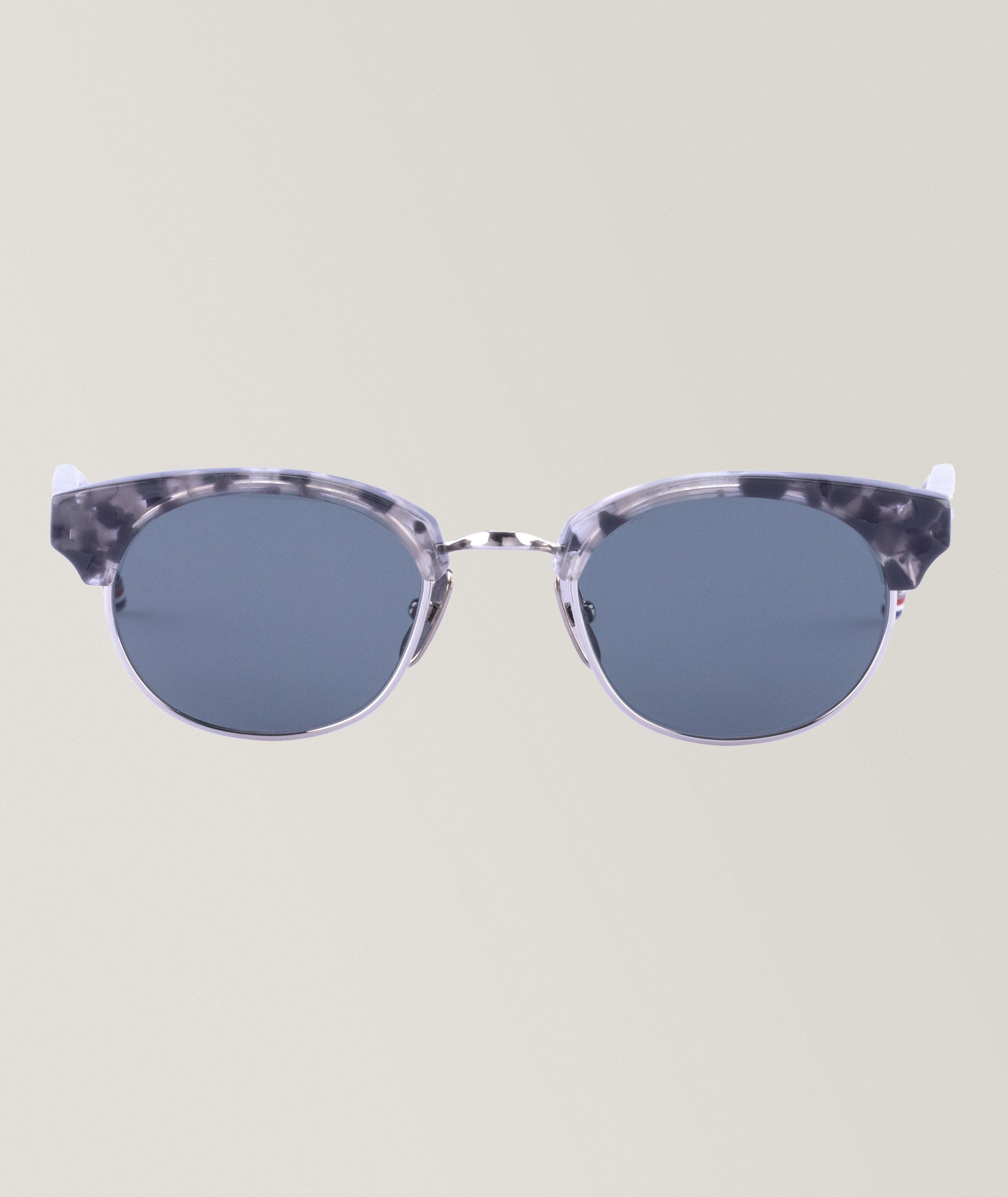 Satin Acetate & Iron Titanium Sunglasses image 1